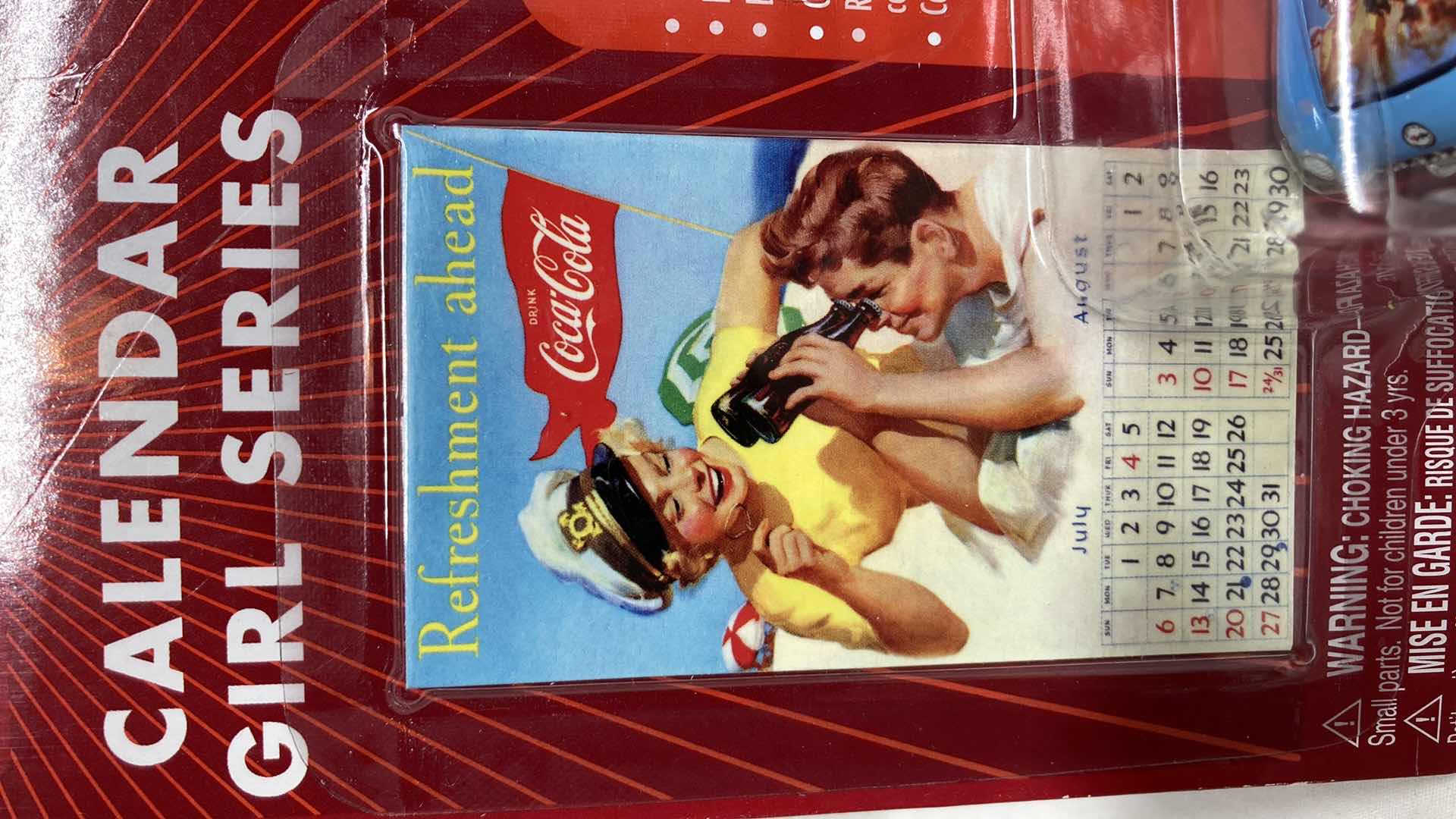 Photo 5 of JOHNNY LIGHTNING COCA-COLA CALENDAR GIRL SERIES ‘54 CORVETTE CONVERTIBLE CAR W CARD