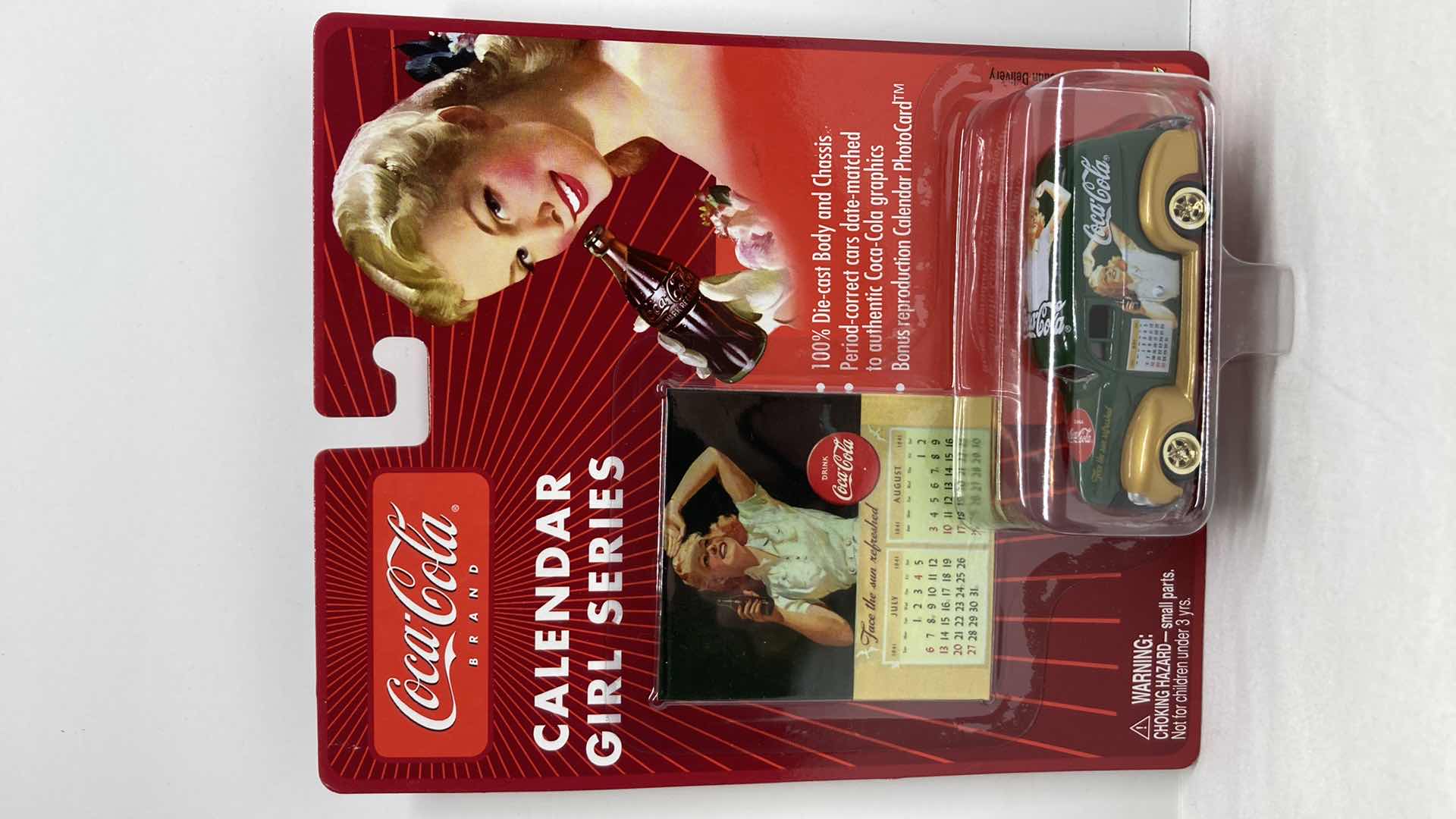 Photo 1 of JOHNNY LIGHTNING COCA-COLA CALENDAR GIRL SERIES ‘40 FORD SEDAN DELIVERY CAR