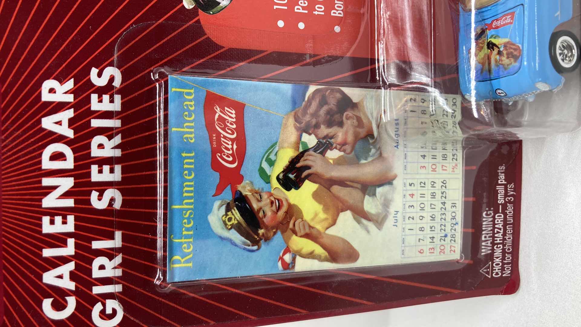 Photo 5 of JOHNNY LIGHTNING COCA-COLA CALENDAR GIRL SERIES ‘54 CORVETTE CONVERTIBLE CAR