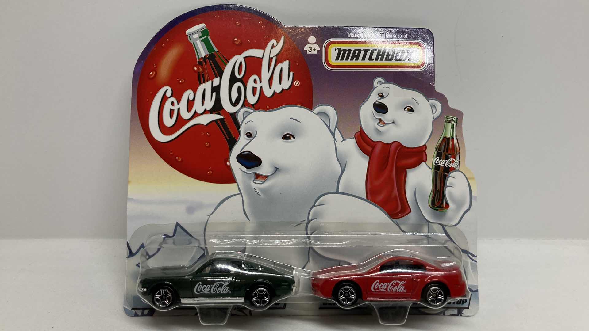 Photo 1 of MATCHBOX COCA-COLA DADS 1968 FORD MUSTANG & SONS 1999 FORD MUSTANG HARDTOP CARS