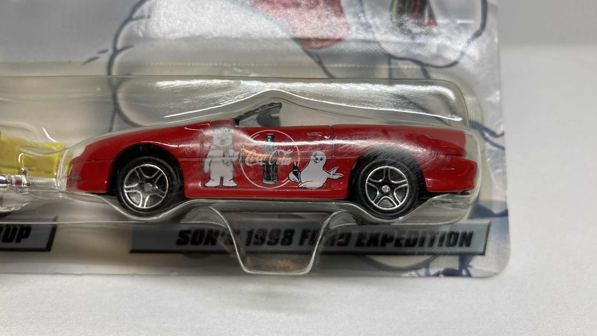 Photo 6 of MATCHBOX COCA-COLA DADS 1955 CHEVY BEL AIR & SONS 1998 CAMARO CARS (PACKAGING ERROR)