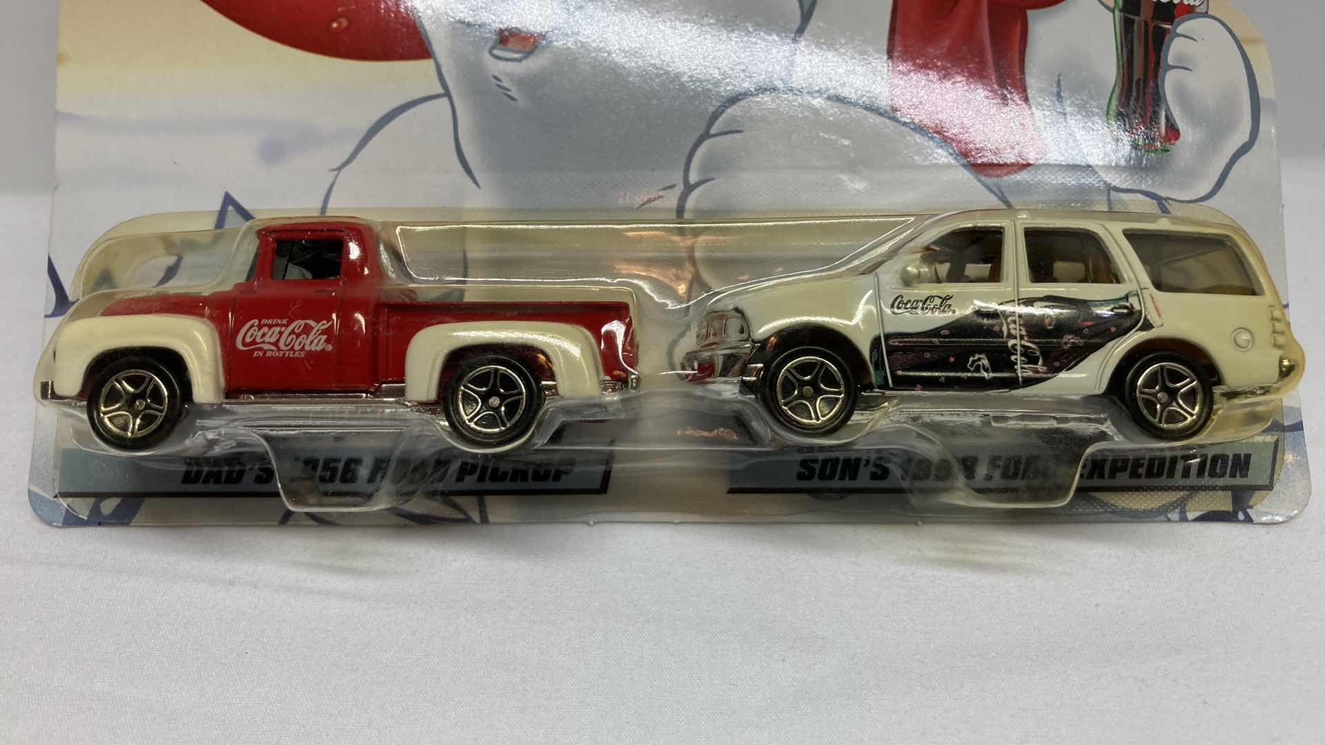 Photo 5 of MATCHBOX COCA-COLA DADS 1956 FORD PICKUP TRUCK & SONS 1998 FORD EXPEDITION SUV