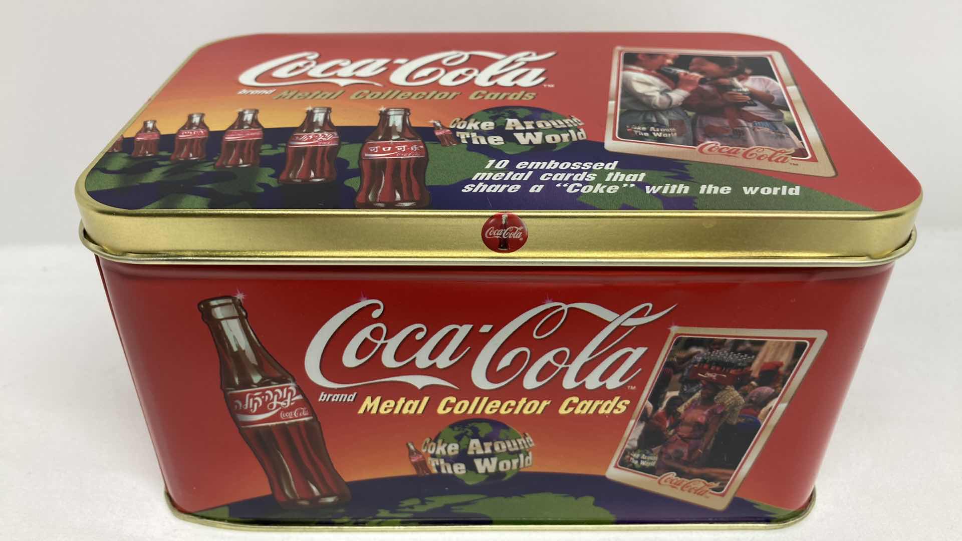 Photo 1 of COCA-COLA METAL COLLECTOR CARDS W COA