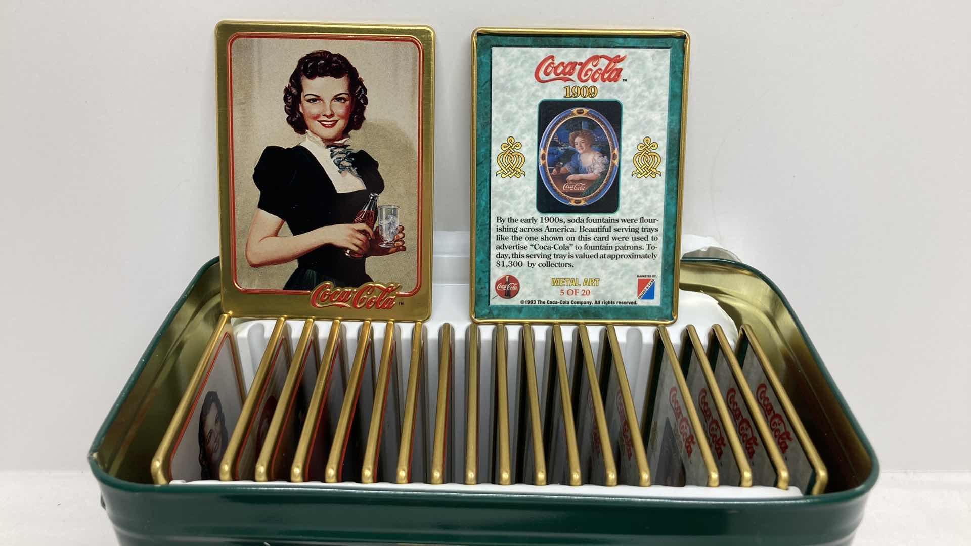 Photo 6 of COCA-COLA METAL ART COLLECTOR CARDS W COA