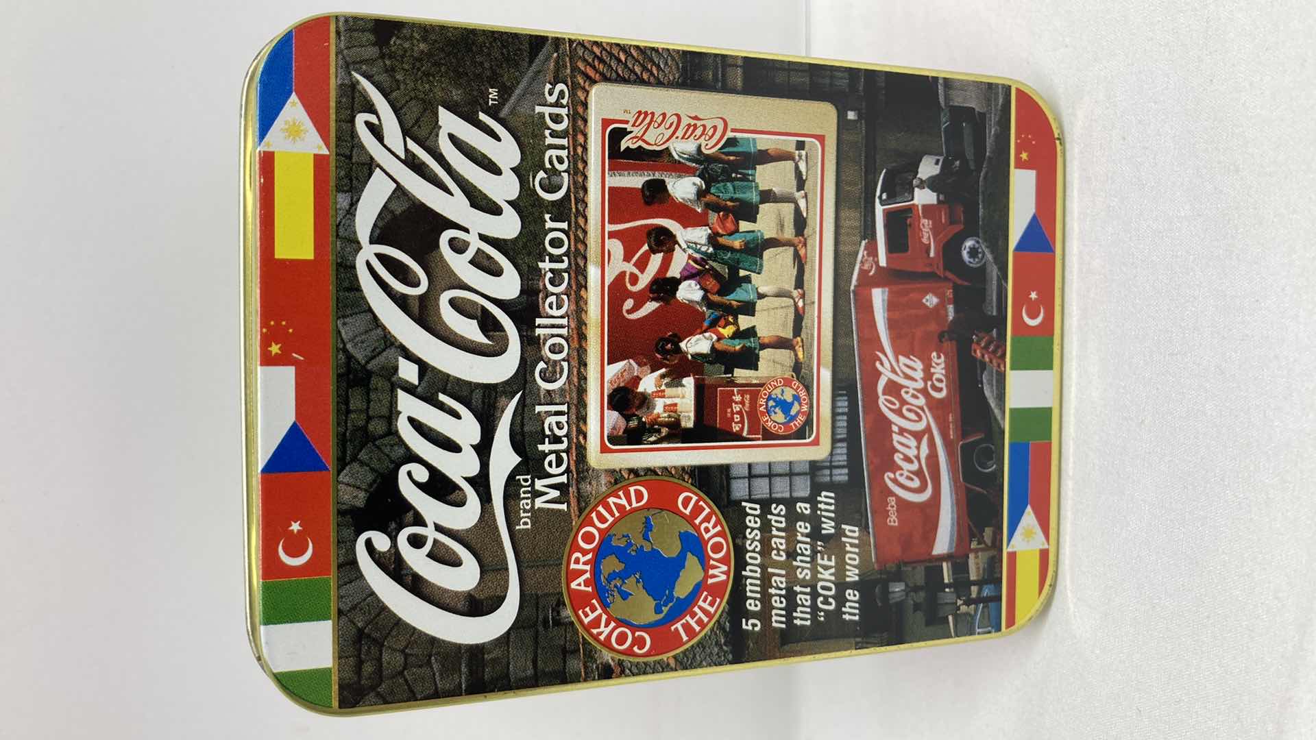 Photo 1 of COCA-COLA  METAL COLLECTOR CARDS COKE AROUND THE WORLD