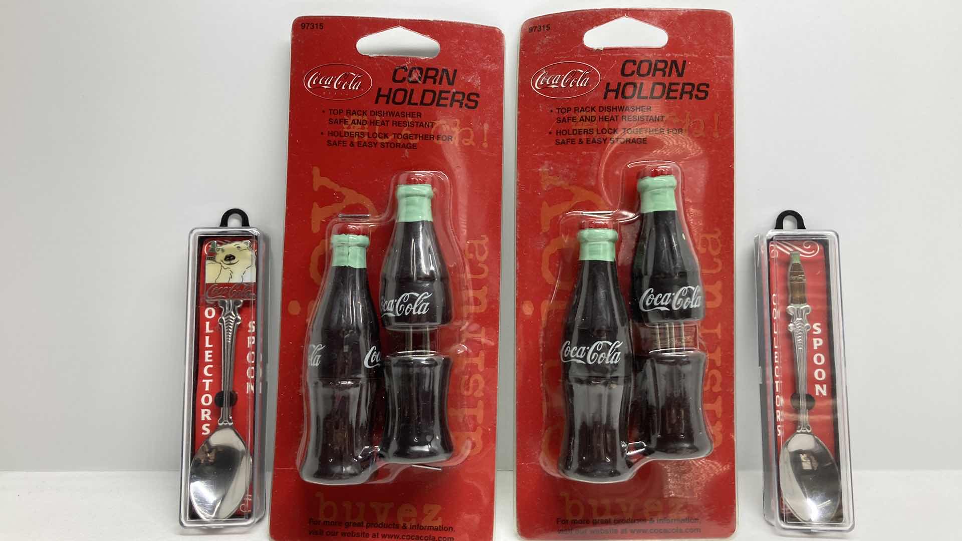 Photo 1 of COCA-COLA COLLECTORS SPOONS & CORN HOLDERS