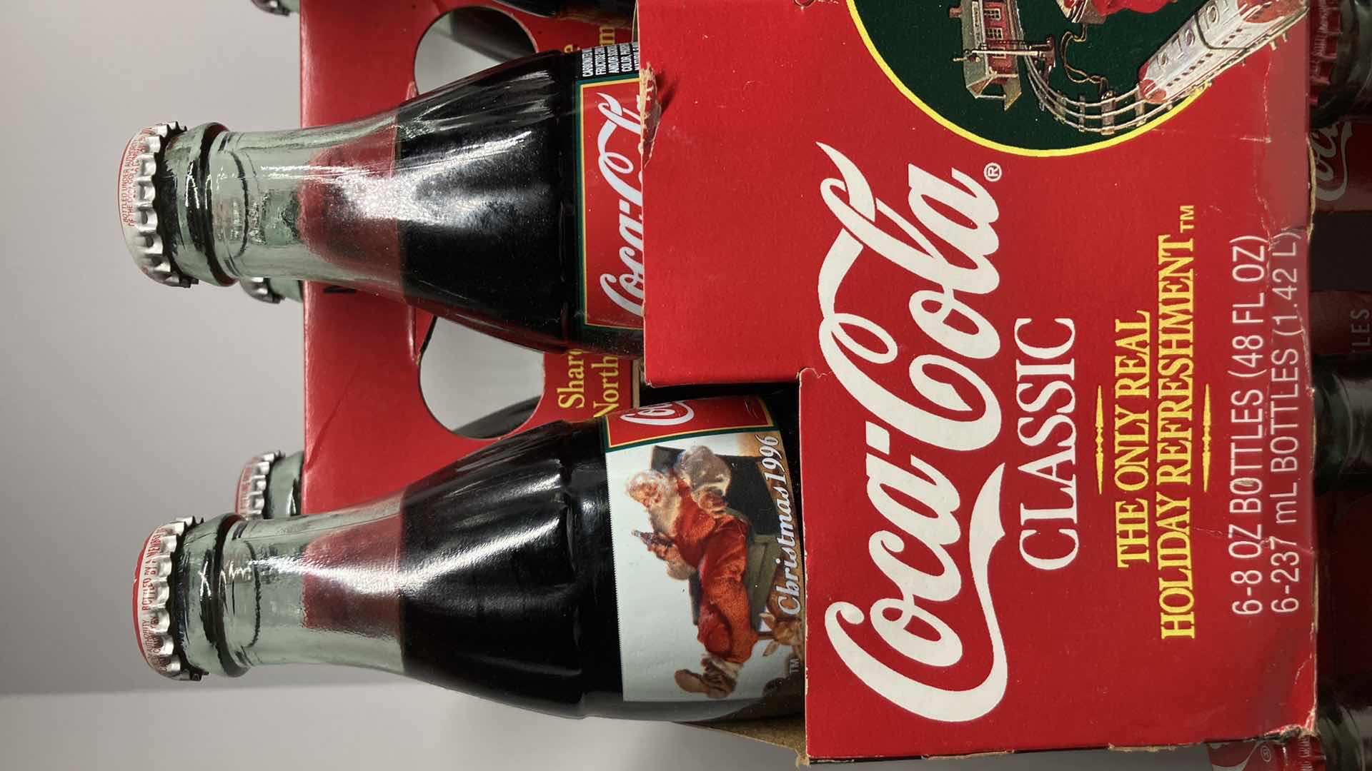 Photo 2 of COCA-COLA SPECIAL EDITION 6 PACK SEALED GLASS BOTTLES & CASES (5)