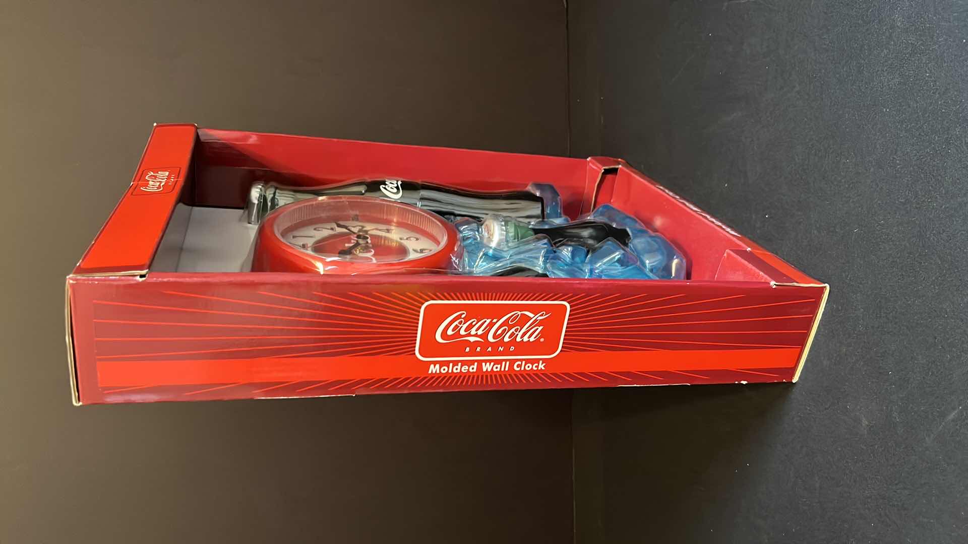 Photo 2 of NIB COCA-COLA MOLDED WALL CLOCK (STOCK #CCM290)