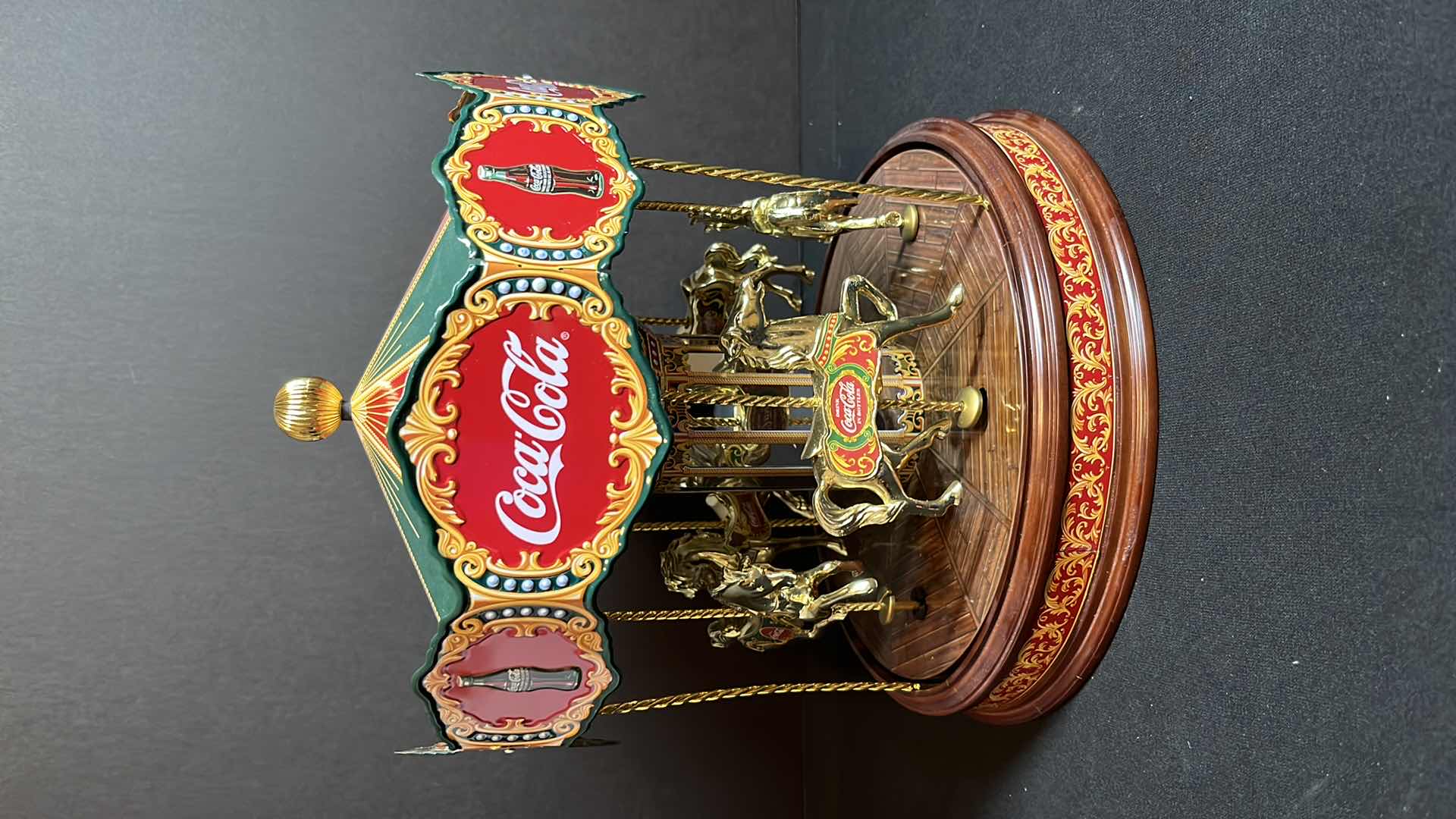 Photo 1 of COCA-COLA FRANKLIN MINT COLLECTOR’S EDITION MUSICAL CAROUSEL ,1997