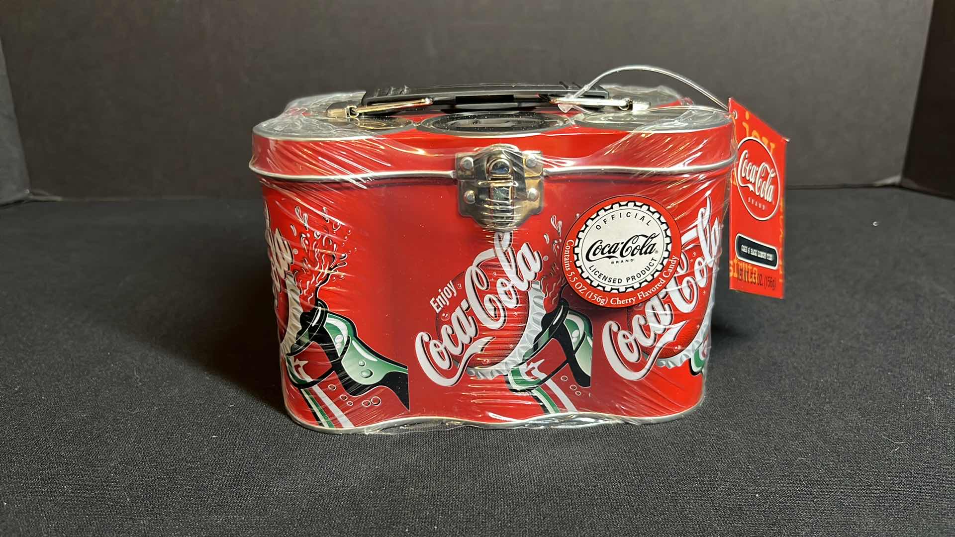 Photo 1 of NEW COCA-COLA 6-PACK LUNCH TIN, 4”H