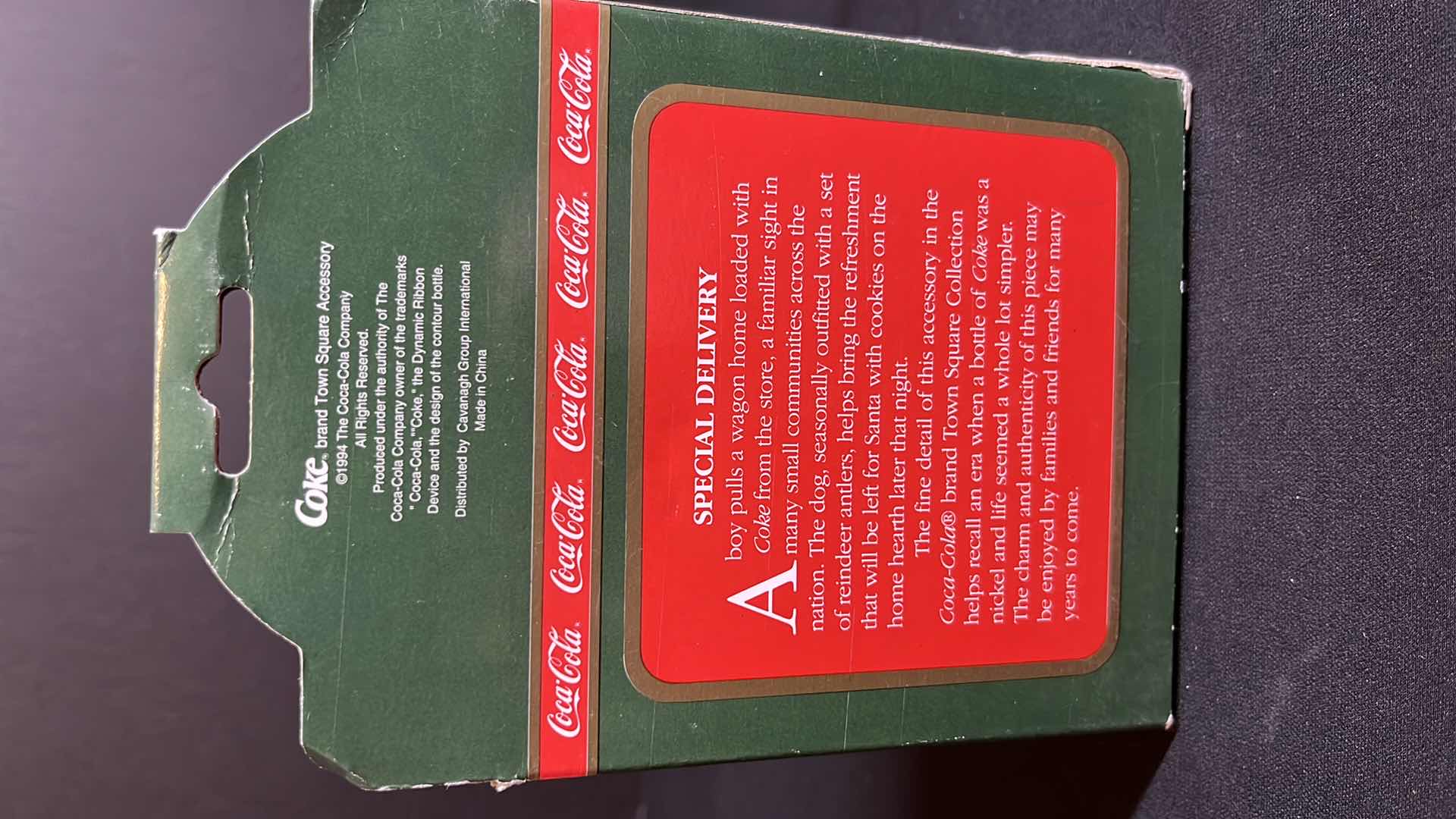 Photo 4 of COCA-COLA CHRISTMAS ORNAMENTS, TOWN SQUARE COLLECTION SPECIAL DELIVERY 1994 (ITEM #64326), TRIM A TREE ILLUMINATED ORNAMENT 2003 (ITEM #CA079912)