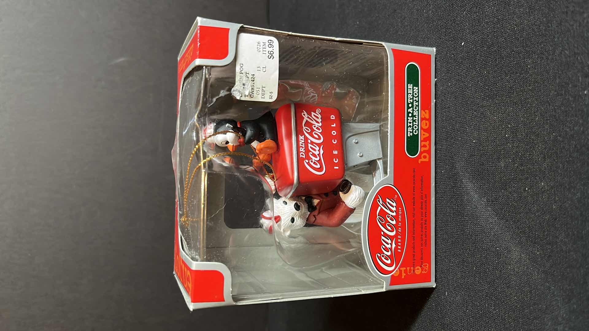 Photo 1 of COCA-COLA TRIM A TREE POLAR BEAR SODA JERK FOUNTAIN MACHINE W PENGUIN CHRISTMAS ORNAMENT