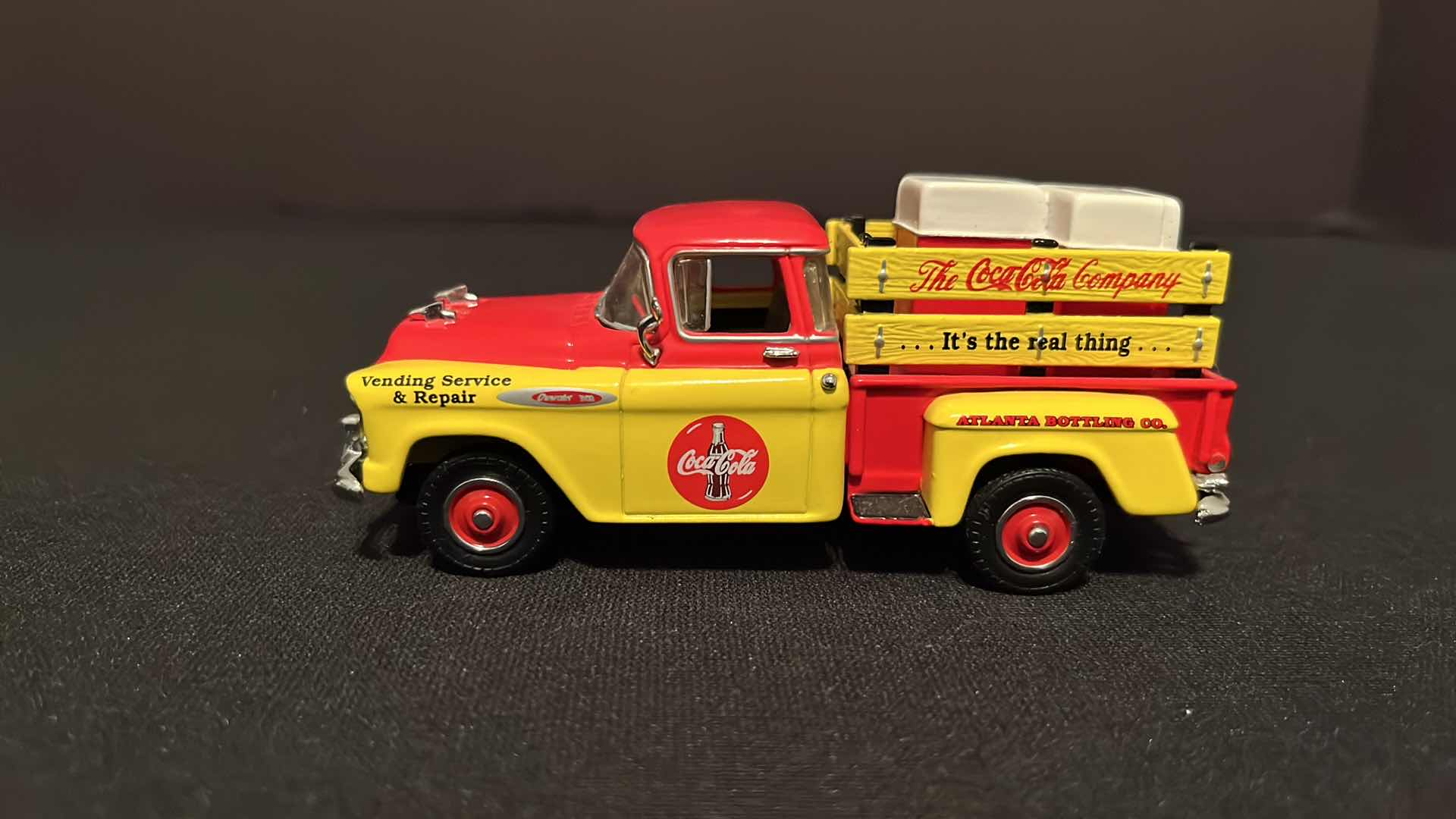 Photo 2 of COCA-COLA MATCHBOX COLLECTIBLES MODELS OF YESTERYEAR 1957 CHEVROLET PICK-UP TRUCK, W COA, 1995 (MODEL YPC01-M)