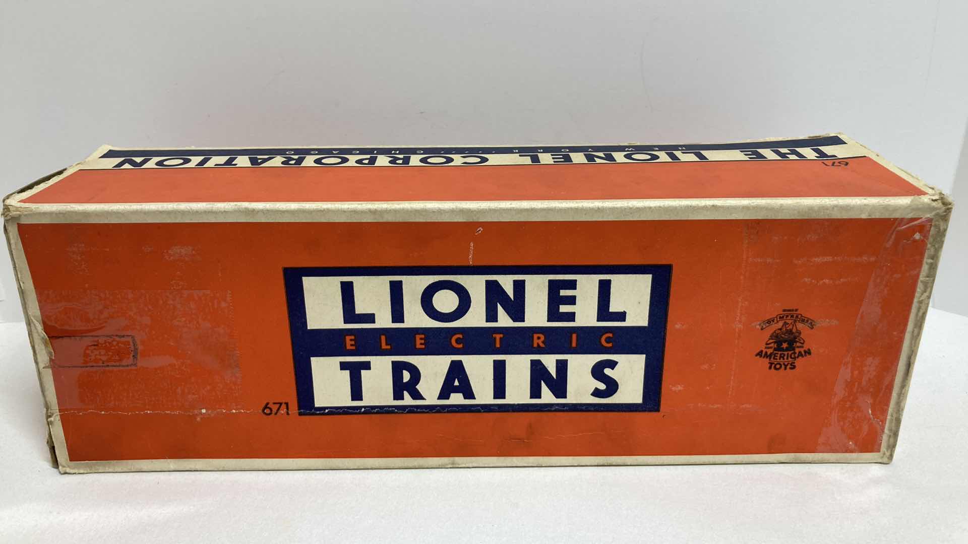 Photo 7 of LIONEL ELECTRIC TRAINS LOCOMOTIVE W SMOKE CHAMBER NO.671