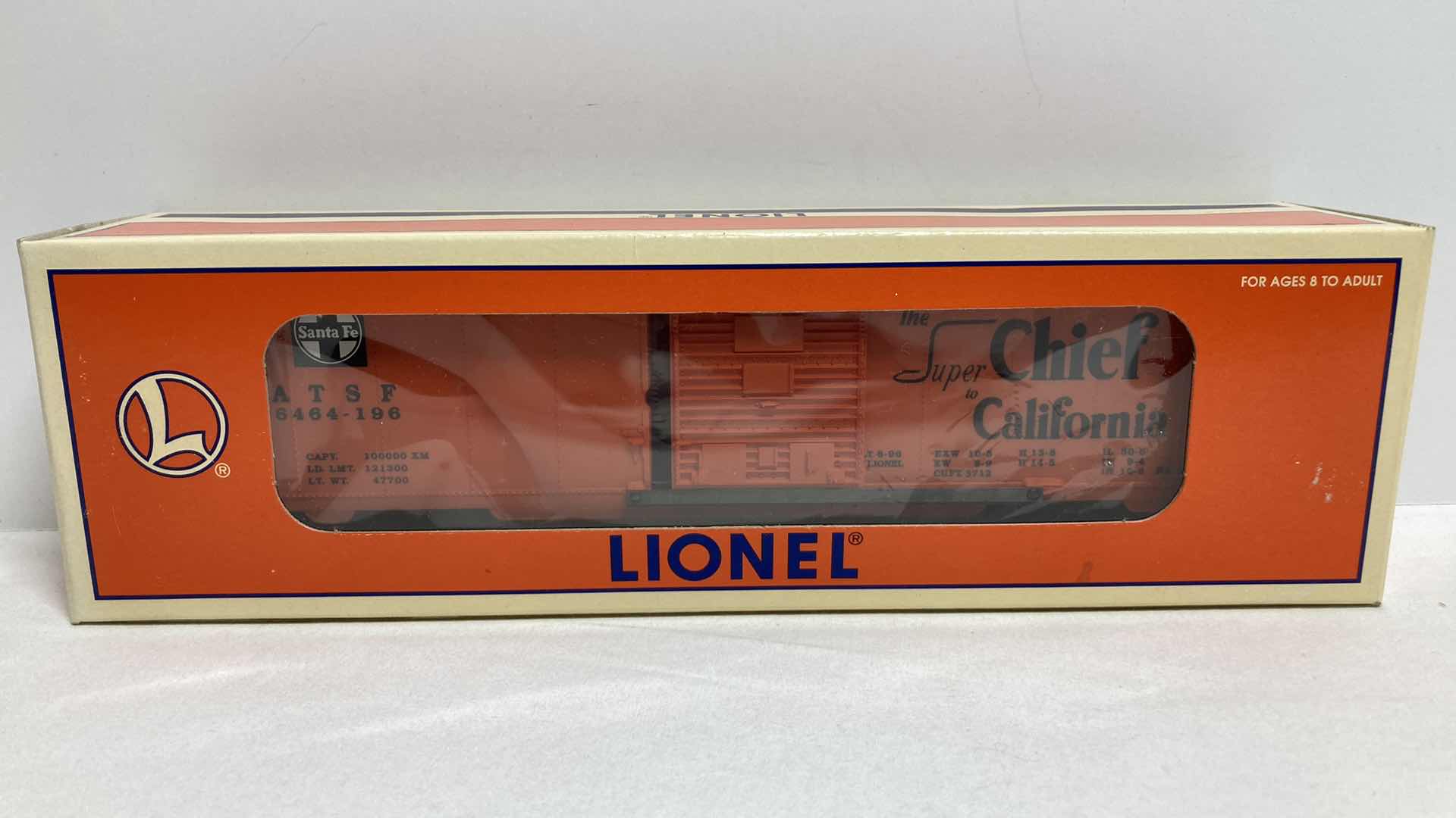 Photo 1 of LIONEL ELECTRIC TRAINS 6464-196 SUPER CHIEF TO CALIFORNIA 6-19282 BOX CAR