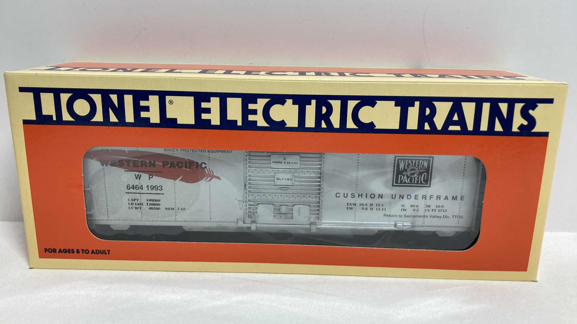 Photo 1 of LIONEL ELECTRIC TRAINS T.T.O.S. 1993 SACRAMENTO VALLEY DIV. 6-52009 BOX CAR