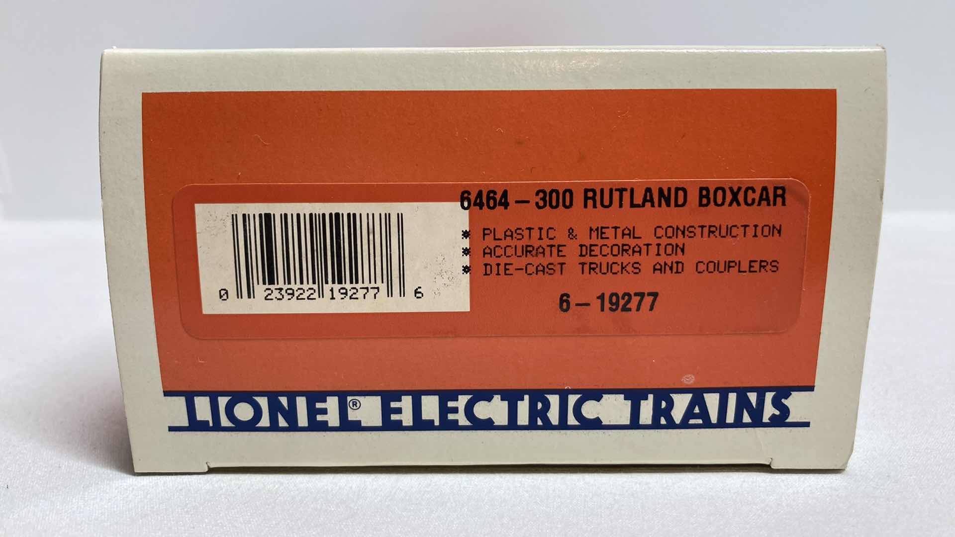 Photo 3 of LIONEL ELECTRIC TRAINS 6464-300 RUTLAND 6-19277 BOX CAR