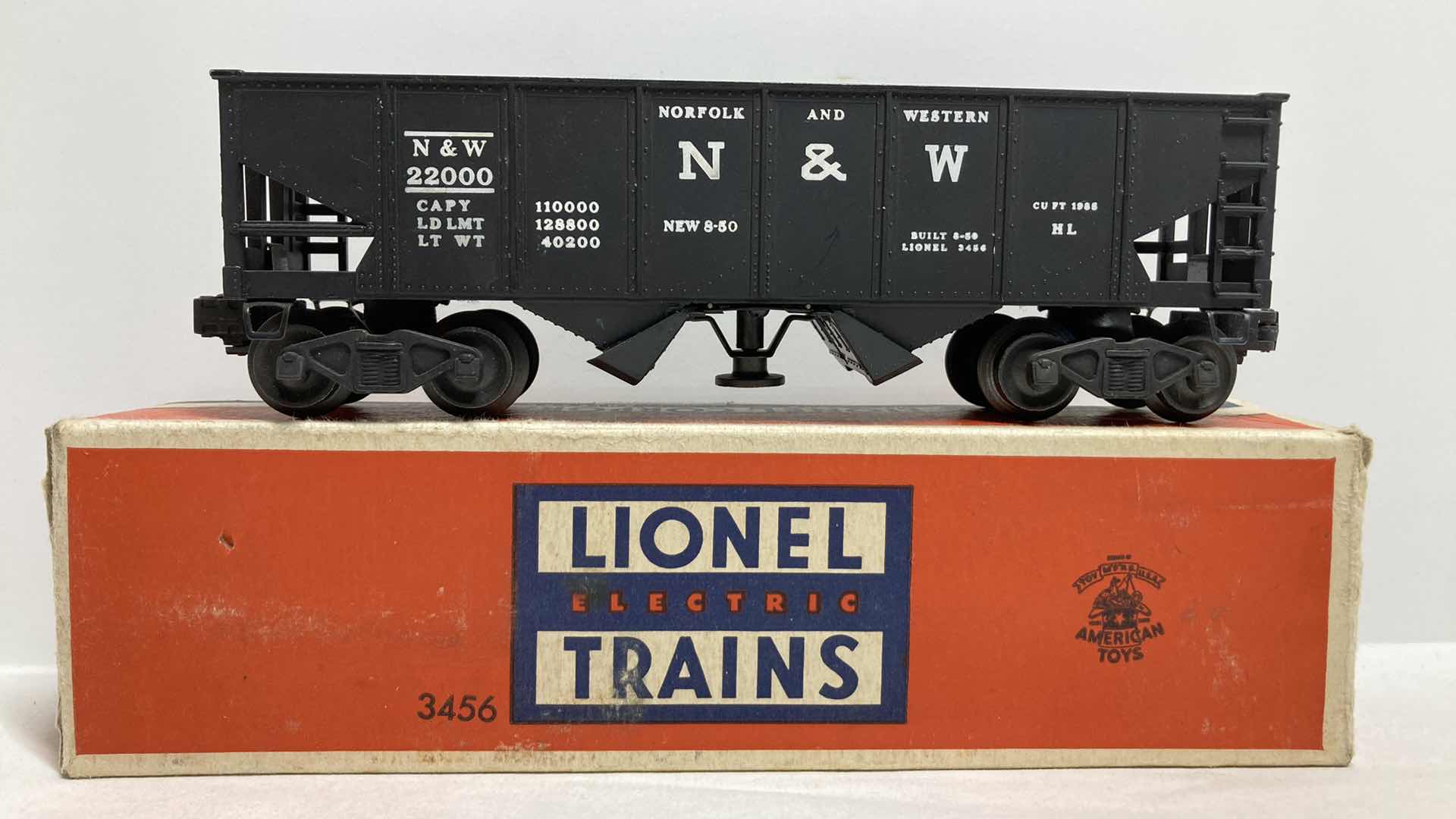 Photo 1 of LIONEL ELECTRIC TRAINS OPERATING HOPPER CAR 3456