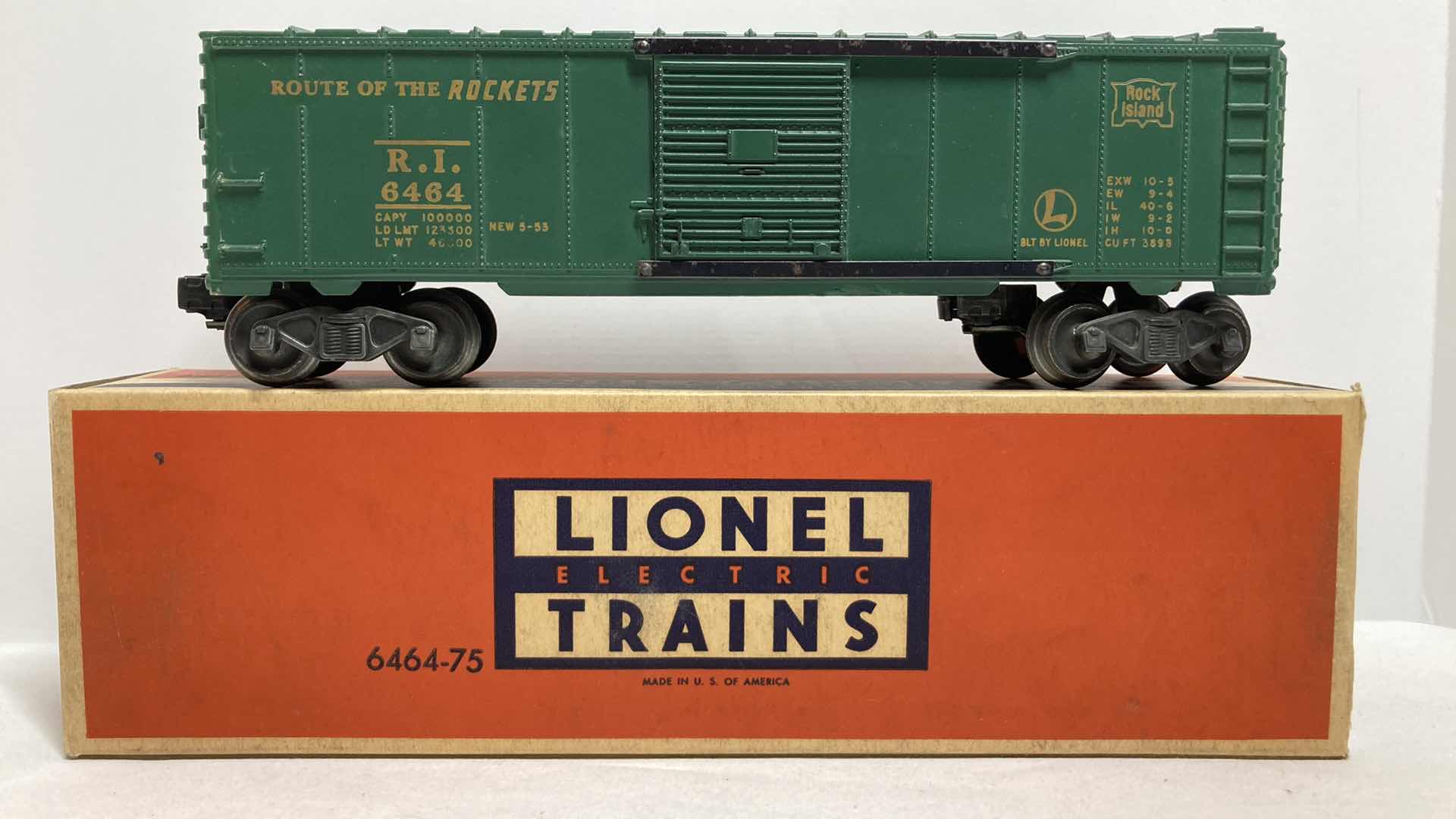 Photo 1 of LIONEL ELECTRIC TRAINS ROCK ISLAND 6464-75