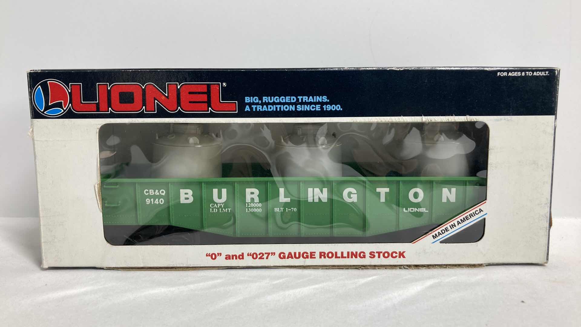 Photo 1 of LIONEL BURLINGTON GONDOLA CAR 6-9140