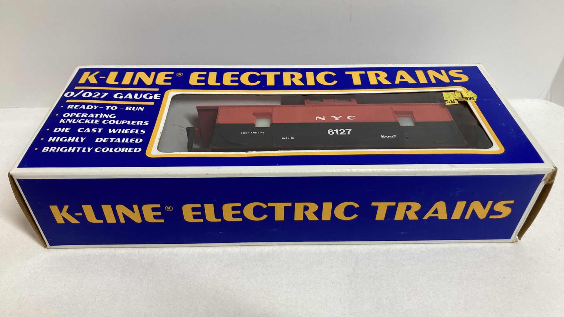 Photo 2 of K LINE ELECTRIC TRAINS NEW YORK CENTRAL LIGHTED CABOOSE CAR K-6127