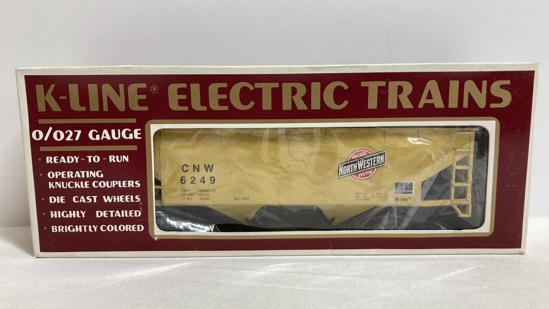 Photo 1 of K LINE ELECTRIC TRAINS C &  NW CLASSIC HOPPER W COVER K-6249