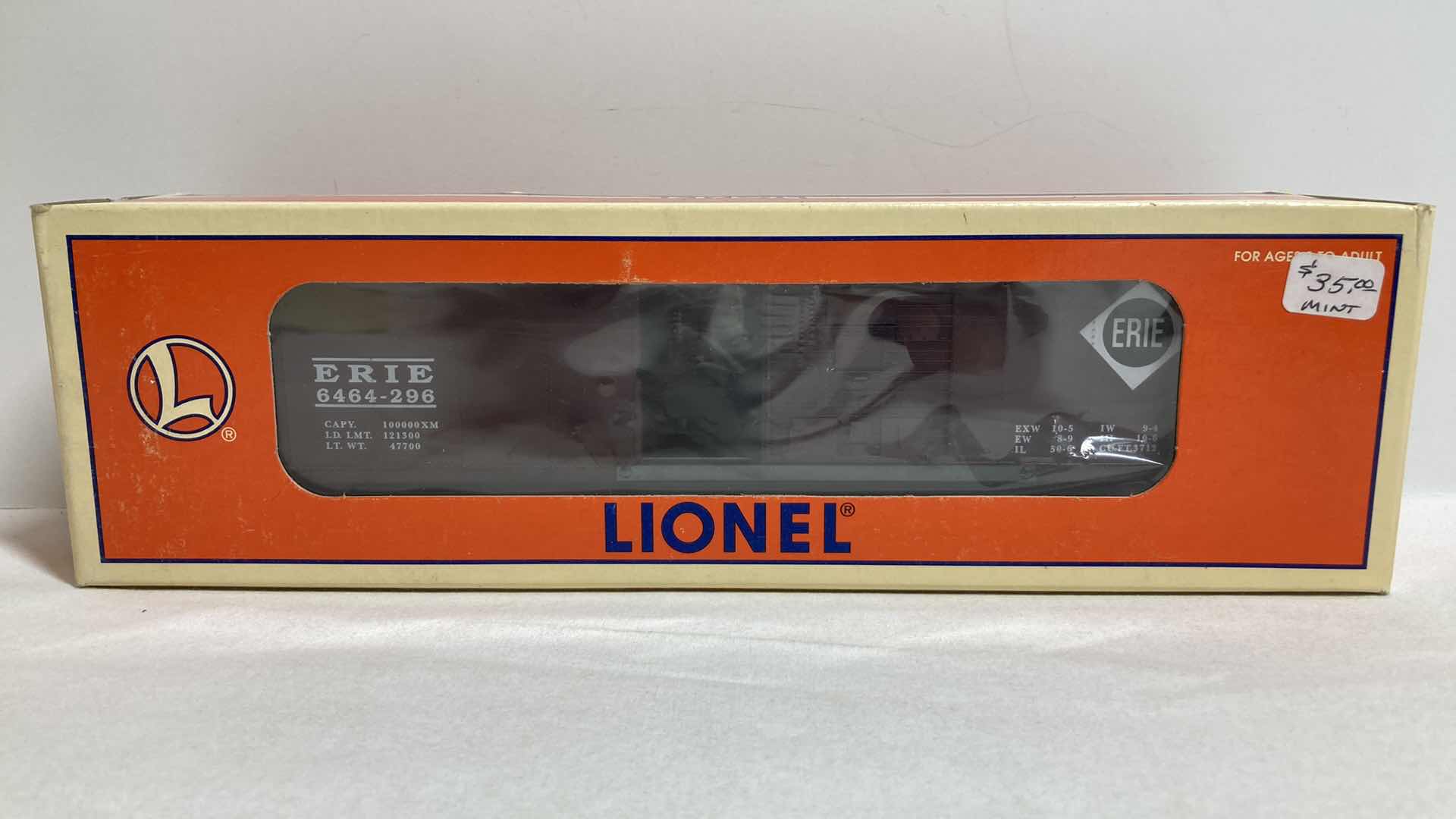 Photo 1 of LIONEL 296 ERIE BOX CAR 6-19283