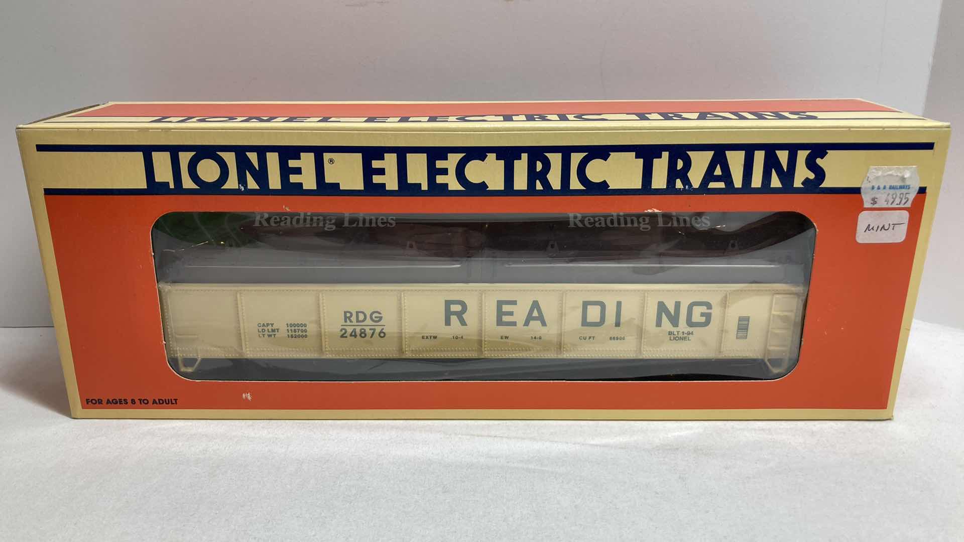 Photo 1 of LIONEL ELECTRIC TRAINS READING GONDOLA WITH COIL COVERS 6-17405