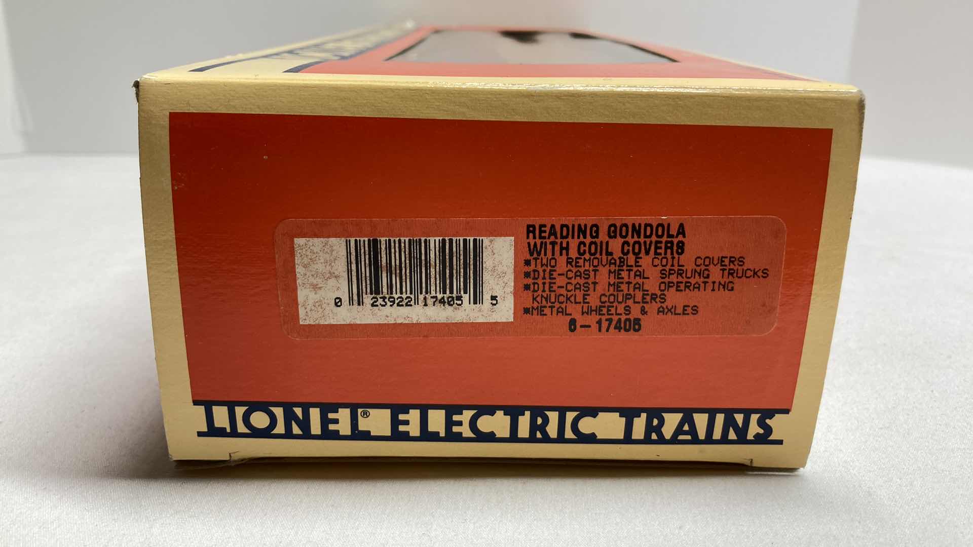 Photo 3 of LIONEL ELECTRIC TRAINS READING GONDOLA WITH COIL COVERS 6-17405