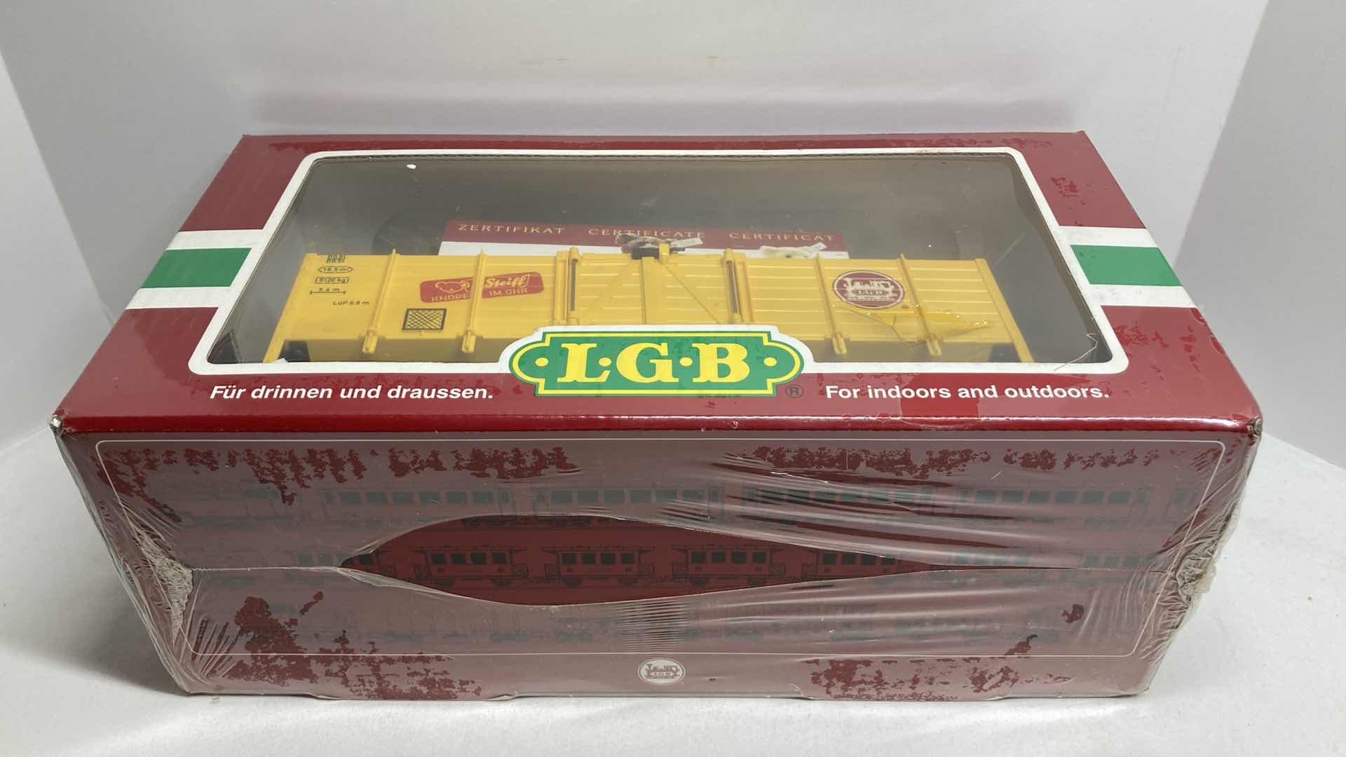 Photo 2 of LGB YELLOW STEIFF GONDOLA CAR W TEDDY BEARS G-SCALE 44210