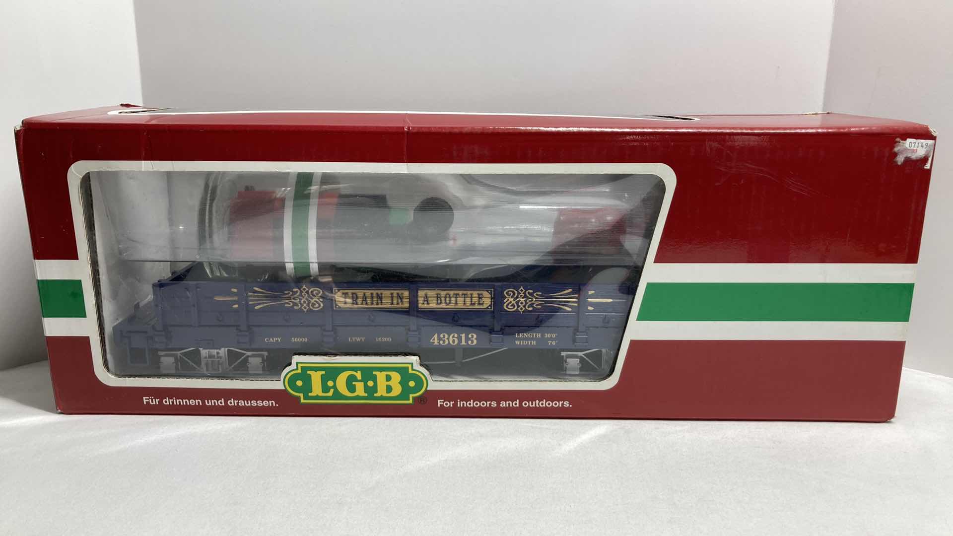 Photo 1 of LGB TRAIN IN A BOTTLE TRAIN CAR 43613