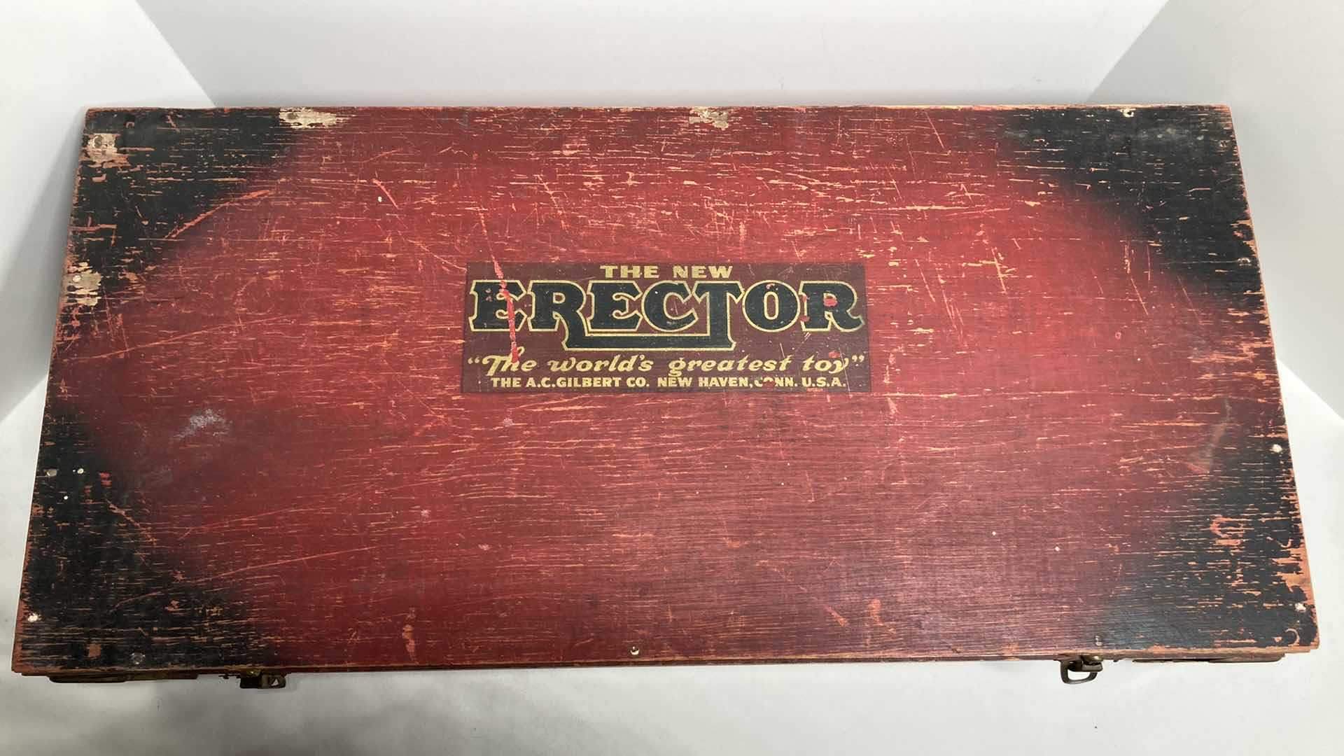 Photo 6 of AC GILBERT COMPANY ELECTOR NO. A WOOD BOX & PARTS ONLY 22.5” X 10.75” H5.5”