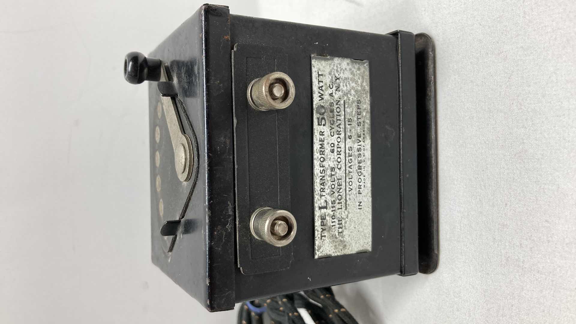 Photo 2 of LIONEL 50WATT TRANSFORMER TYPE L