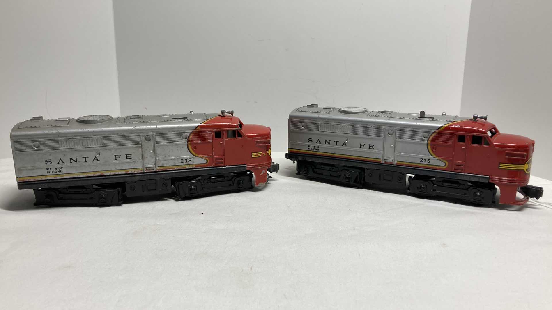 Photo 1 of LIONEL ERIE ALCO AA LOCOMOTIVE 215 & LIONEL ERIE ALCO AA DUMMY LOCOMOTIVE 218 YR1965