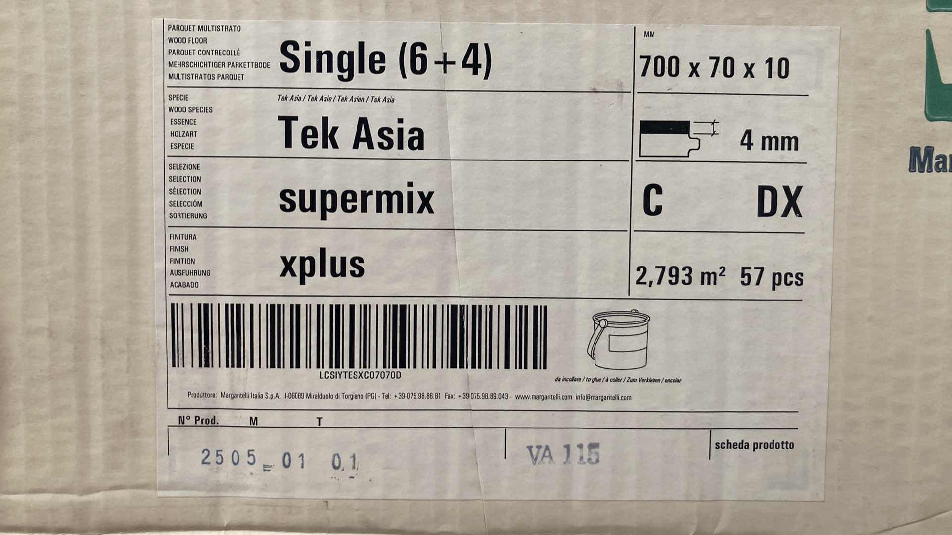 Photo 6 of LISTONE GIORDANO TEK ASIA SUPERMIX XPLUS FLOORING APPROX 210sqft 450PC 2.75” X 23.62”-27.55” H3/8”