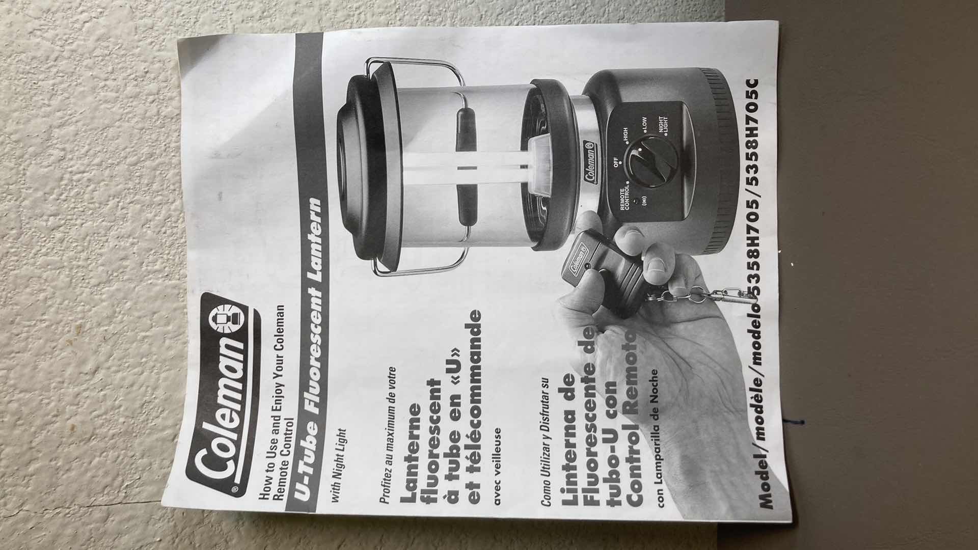 Photo 4 of COLEMAN ELECTRIC LANTERN MODEL 5358H705A