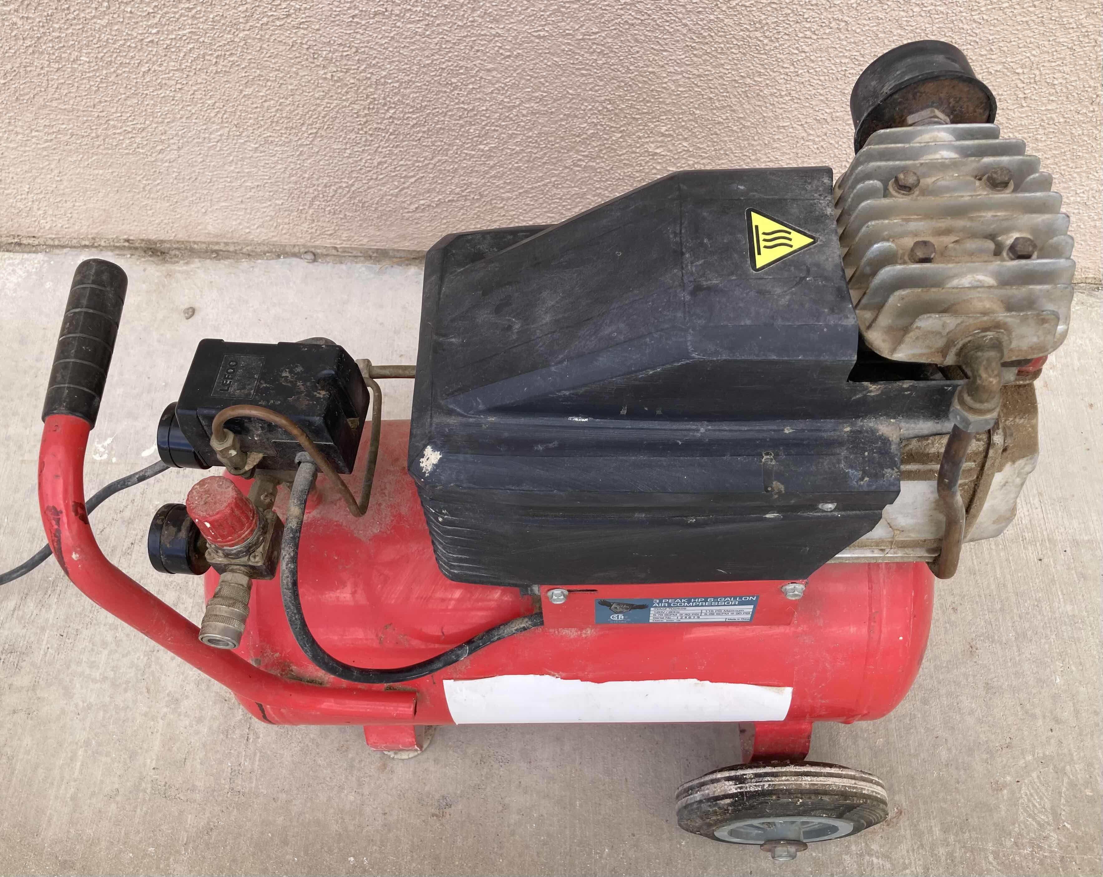 Photo 2 of AIR ACE 3 PEAK 6GAL 115PSI AIR COMPRESSOR MODEL TD2525