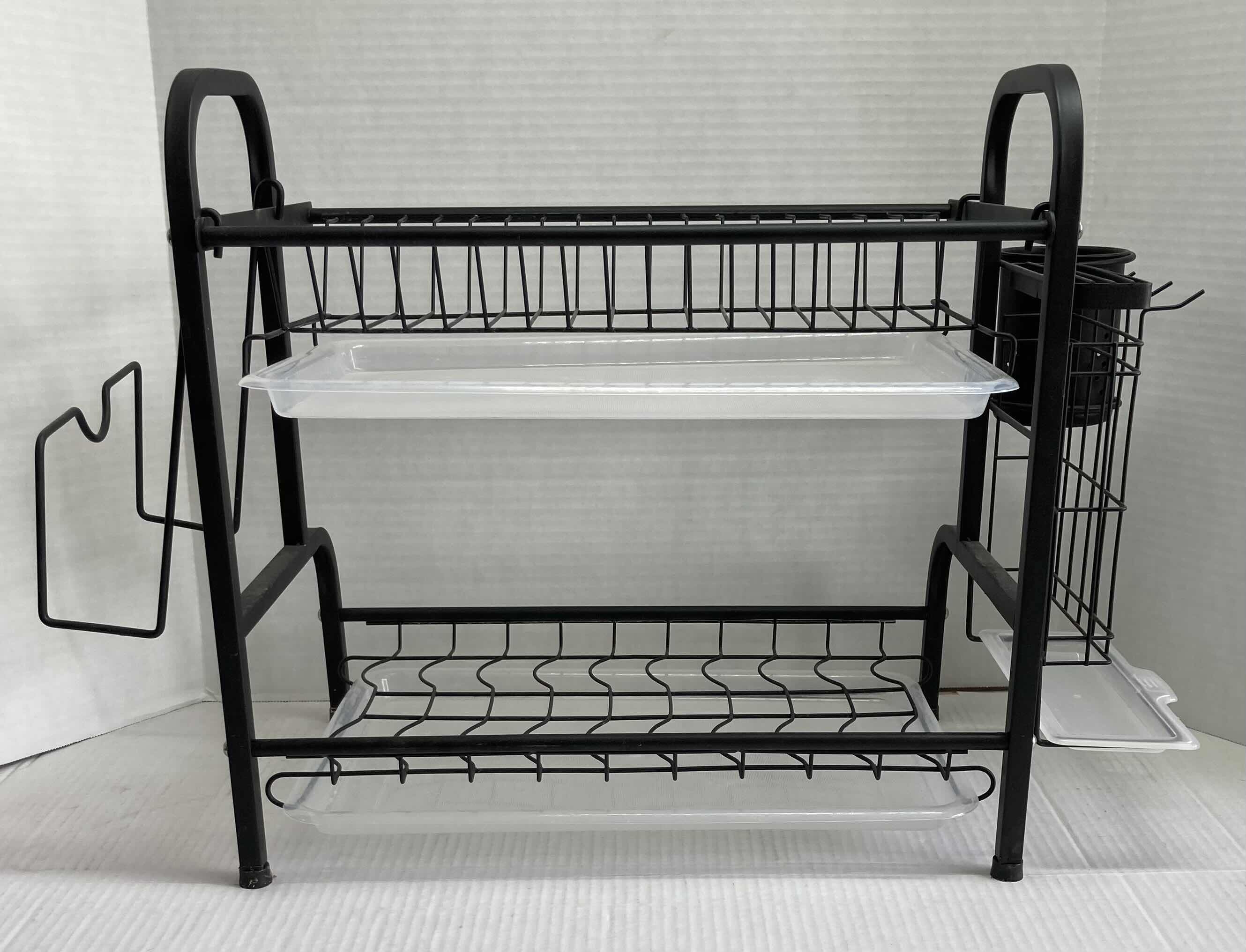 Photo 2 of KASSO STAINLESS STEEL 2 TIER DISH DRYING RACK 15.7” X 10.2” H16.1