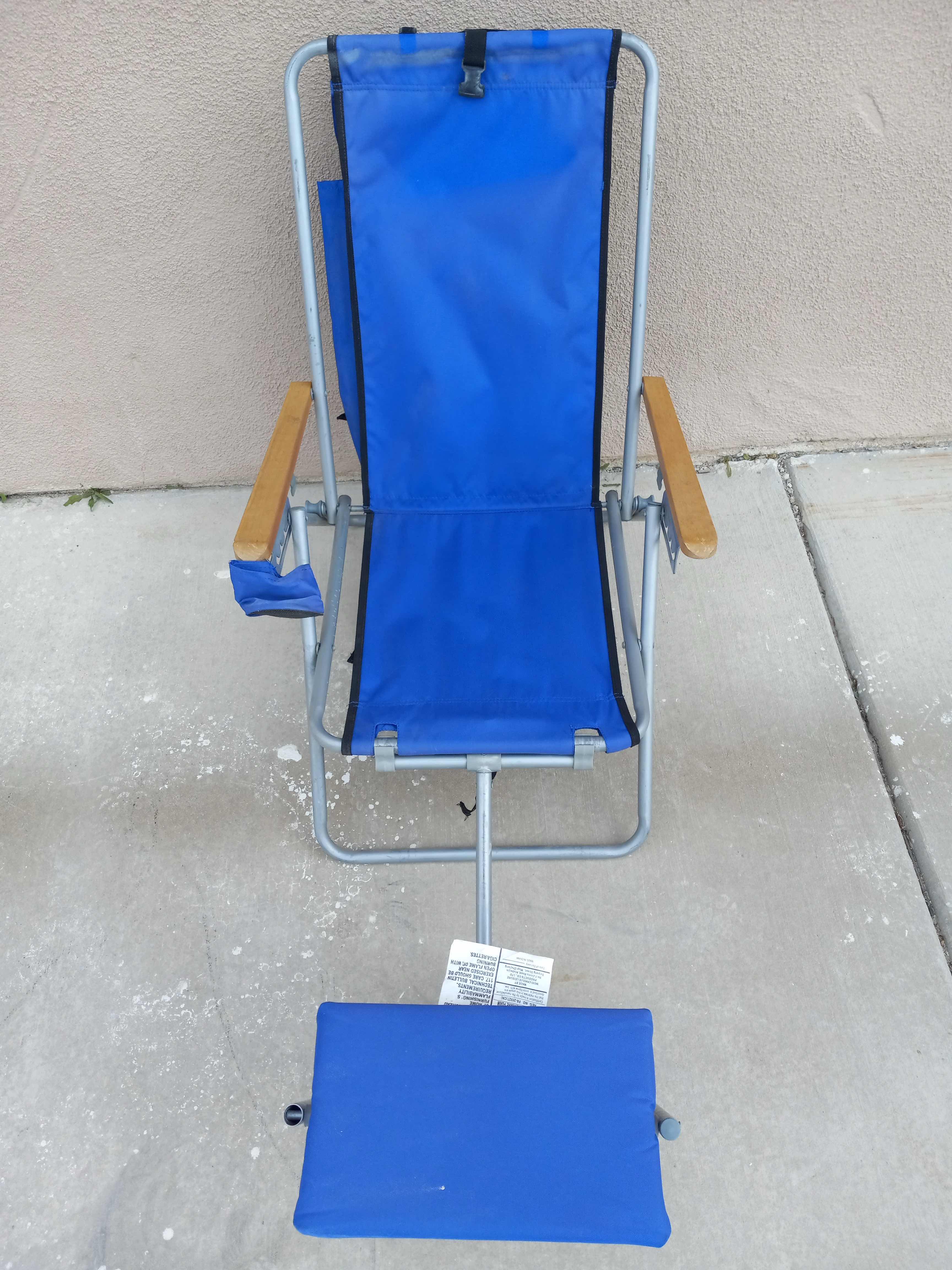 Photo 1 of FOLDING OUT CAMPING LOUNGE CHAIR W BUILT IN BACKPACK 22” X 46” H31”