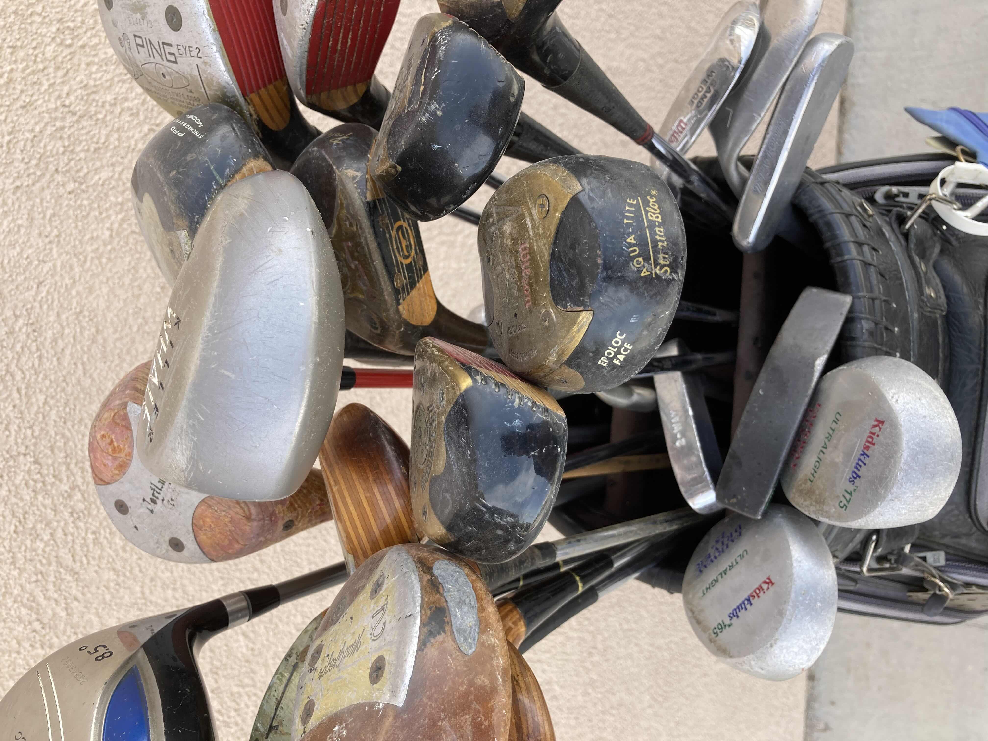 Photo 9 of THE CLUB GLOVE LEATHER GOLF BAG W MIXED GOLF CLUB SET (25 CLUBS)