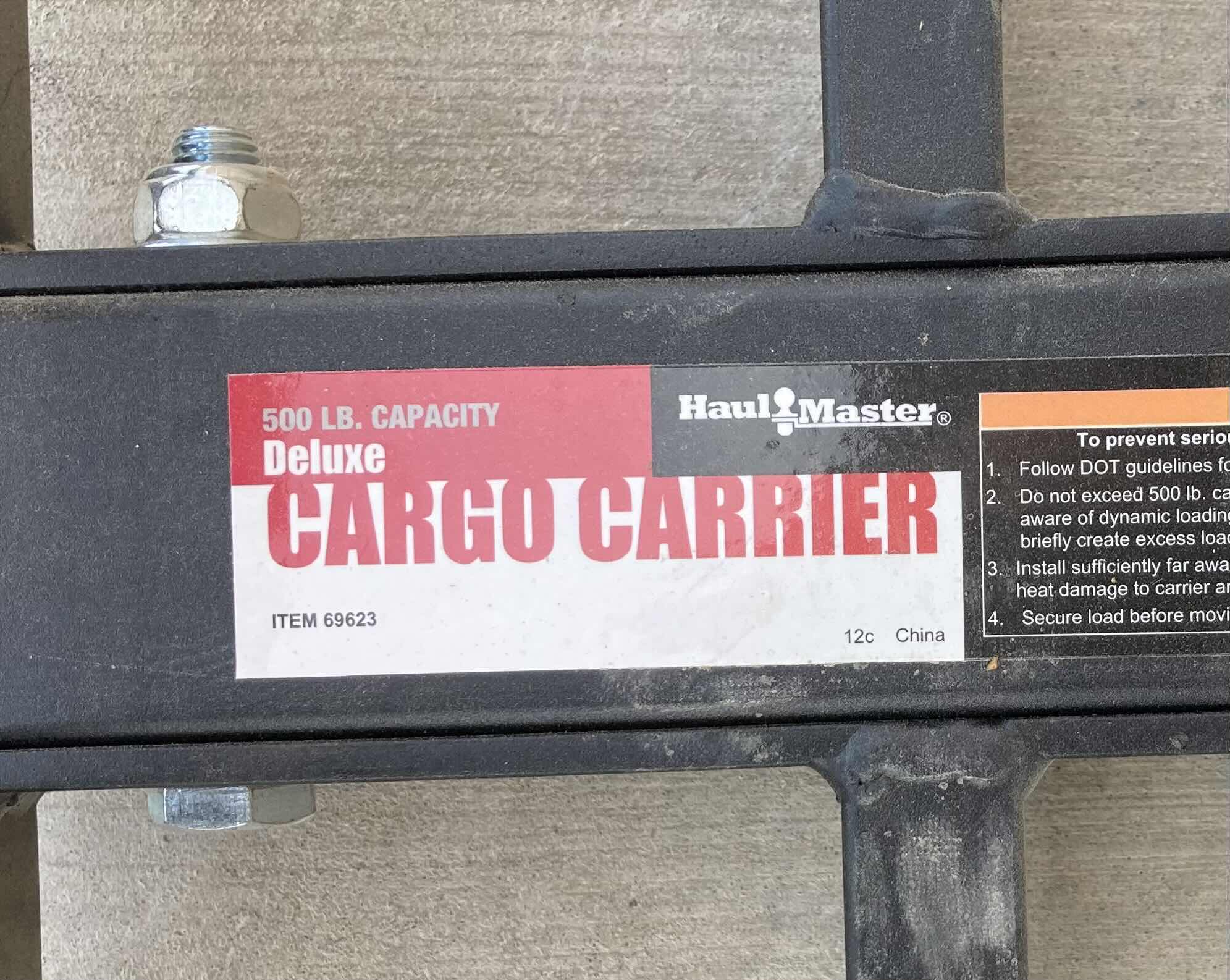 Photo 5 of HAUL MASTER DELUXE CARGO CARRIER 500LB CAPACITY 53.5” X 28” H6” (MODEL 69623)