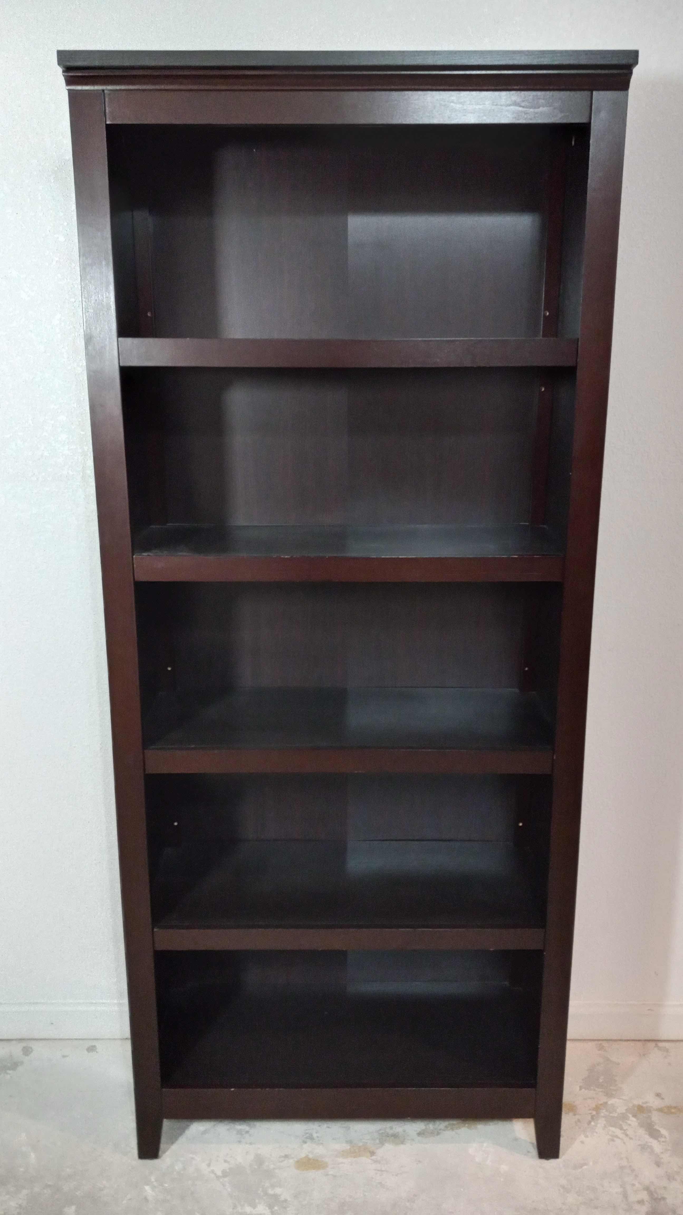 Photo 1 of ASHLEY FURNITURE 2 TONE DARK WOOD FINISH BOOKSHELF 30.5” X 13.5” H72”