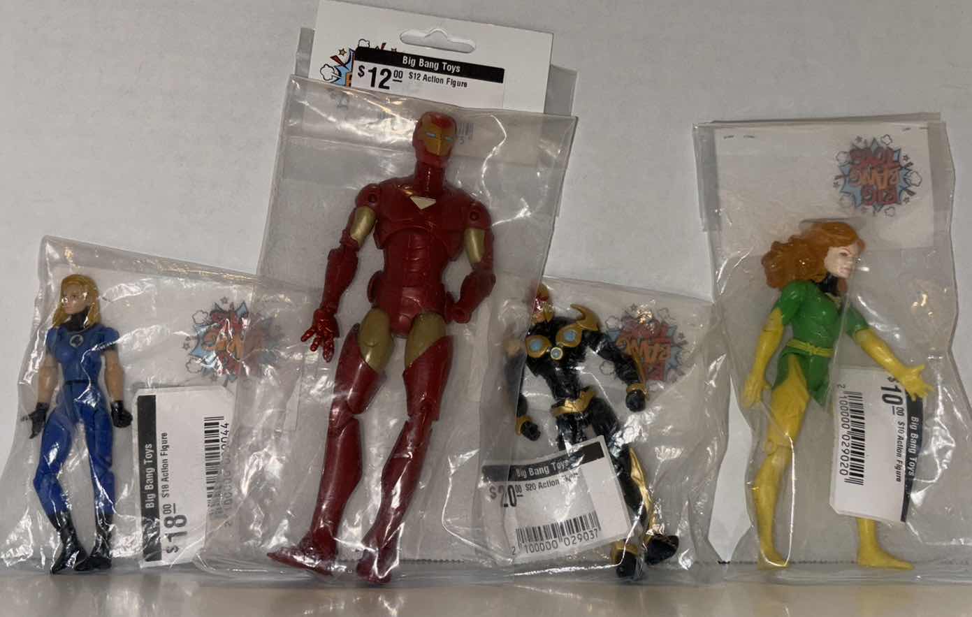 Photo 1 of MARVEL MYSTERY GRAB BAGS (VALUE $50-60), PICTURES ARE EXAMPLES OF MARVEL FIGURES, FIGURES WILL VARY **NO RETURNS**