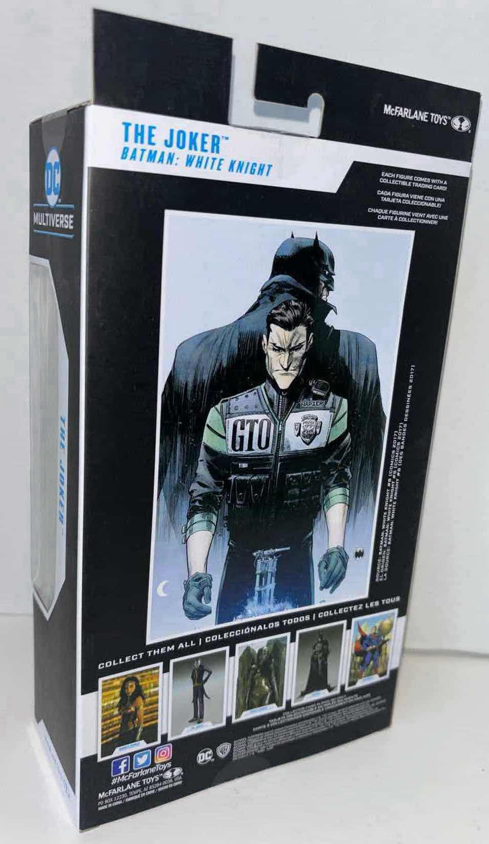 Photo 3 of NEW MCFARLANE TOYS DC MULTIVERSE ACTION FIGURE & ACCESSORIES, BATMAN: WHITE KNIGHT “THE JOKER” (1)