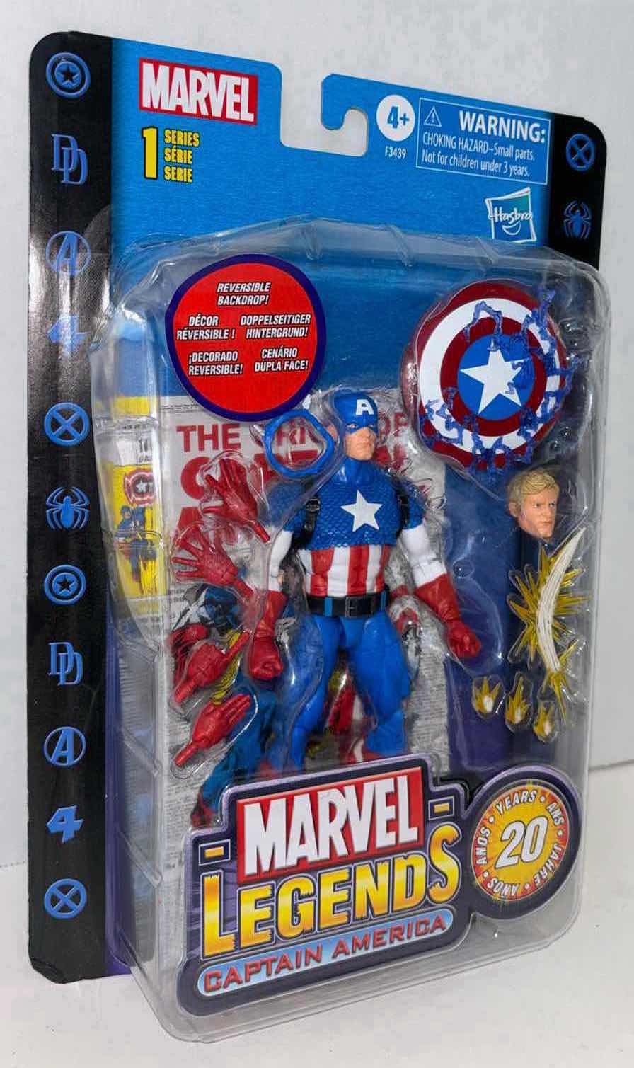 Photo 1 of NEW HASBRO MARVEL LEGENDS 20 YEARS SERIES 1 ACTION FIGURE & ACCESSORIES, “CAPTAIN AMERICA” (1)