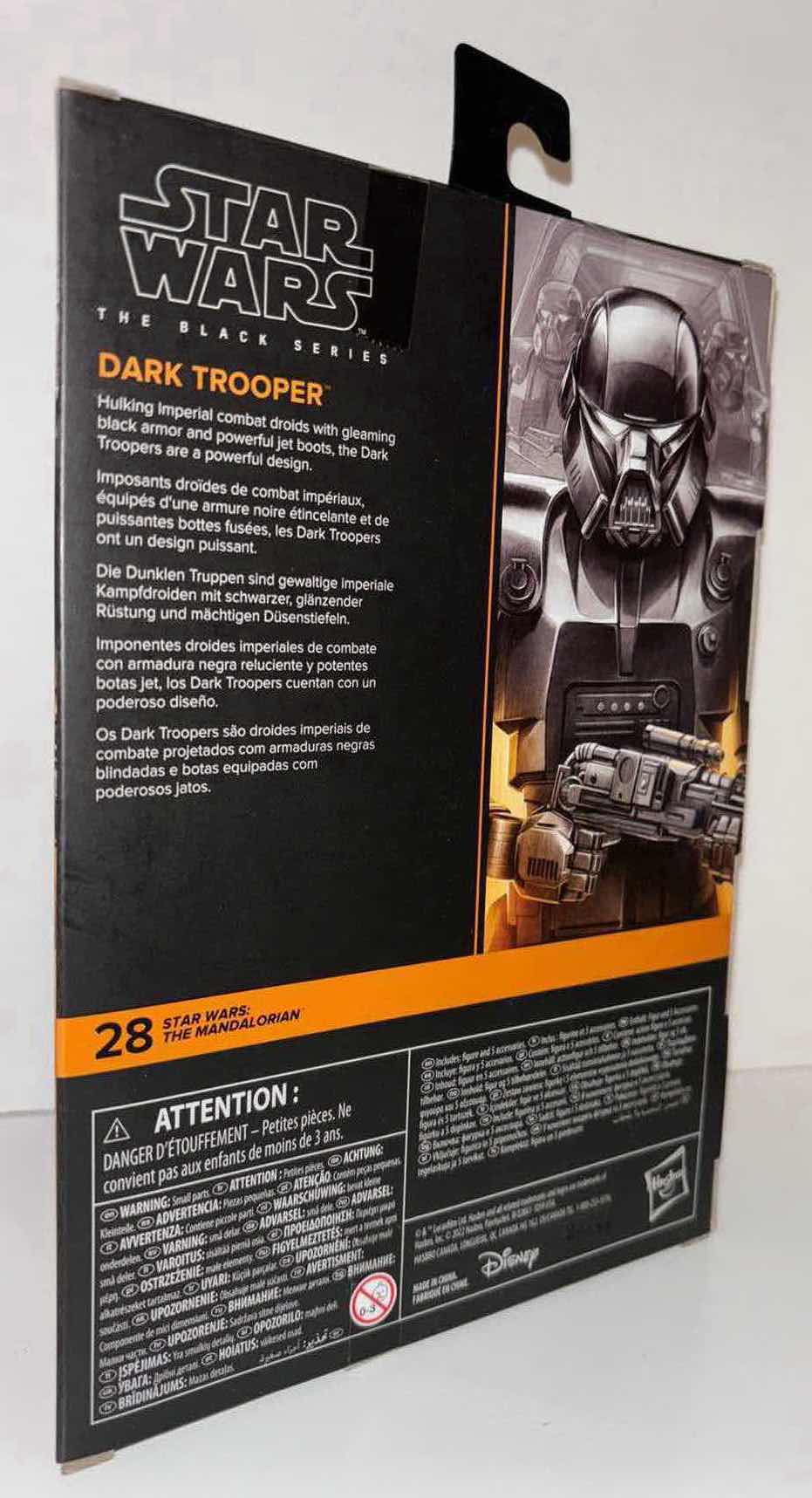 Photo 3 of NEW STAR WARS THE BLACK SERIES ACTION FIGURE & ACCESSORIES, STAR WARS: THE MANDALORIAN “DARK TROOPER” (1)