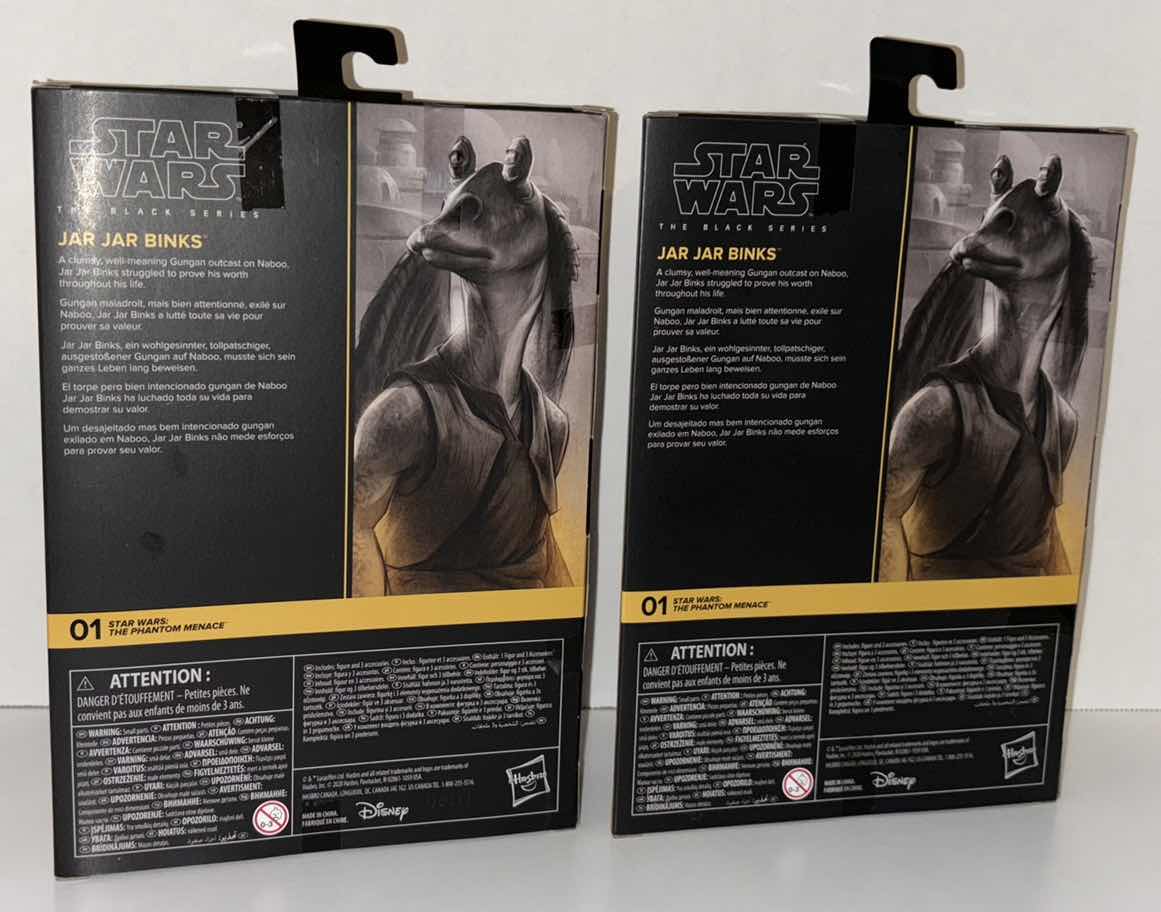 Photo 3 of NEW 2-PACK STAR WARS THE BLACK SERIES ACTION FIGURE & ACCESSORIES, STAR WARS: THE PHANTOM MENACE “JAR JAR BINKS”