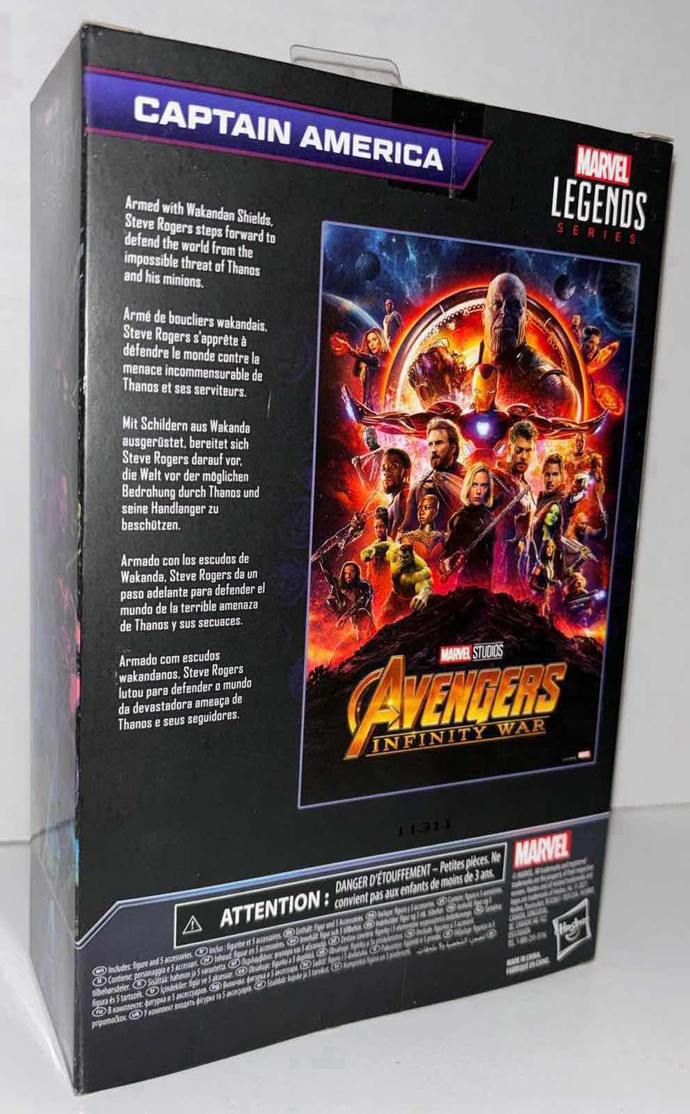 Photo 3 of NEW MARVEL STUDIOS AVENGERS INFINITY WAR LEGENDS SERIES ACTION FIGURE & ACCESSORIES, THE INFINITY SAGA “CAPTAIN AMERICA” (1)