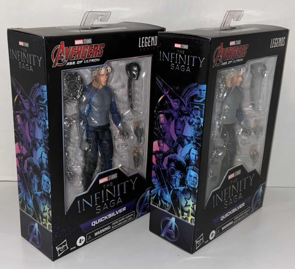 Photo 2 of NEW 2-PACK MARVEL STUDIOS AVENGERS AGE OF ULTRON LEGENDS SERIES ACTION FIGURE & ACCESSORIES, THE INFINITY SAGA “QUICKSILVER”