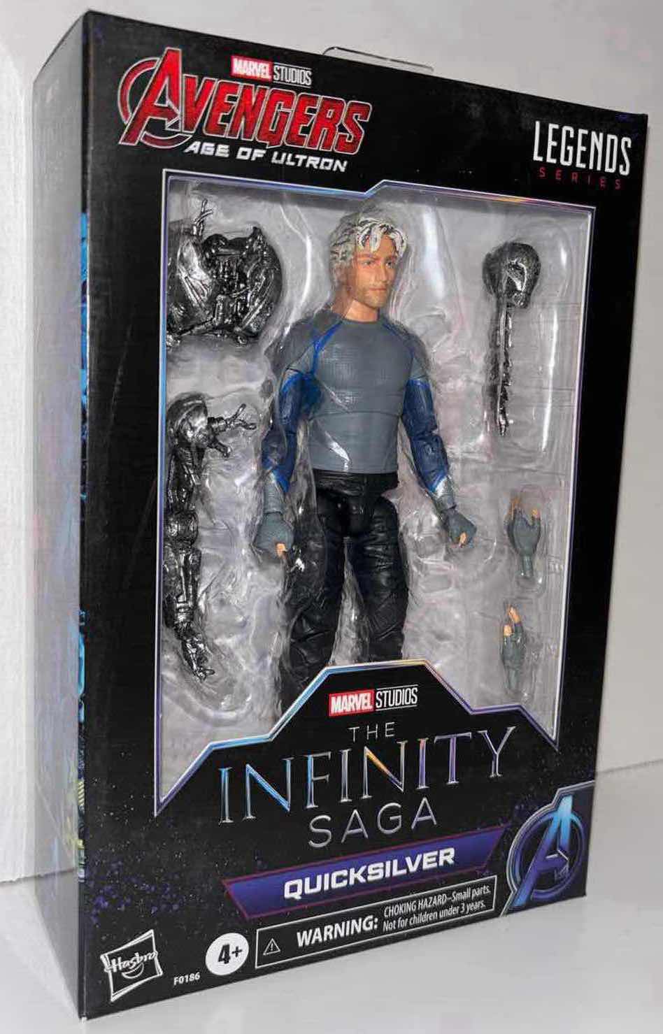 Photo 1 of NEW MARVEL STUDIOS AVENGERS AGE OF ULTRON LEGENDS SERIES ACTION FIGURE & ACCESSORIES, THE INFINITY SAGA “QUICKSILVER” (1)
